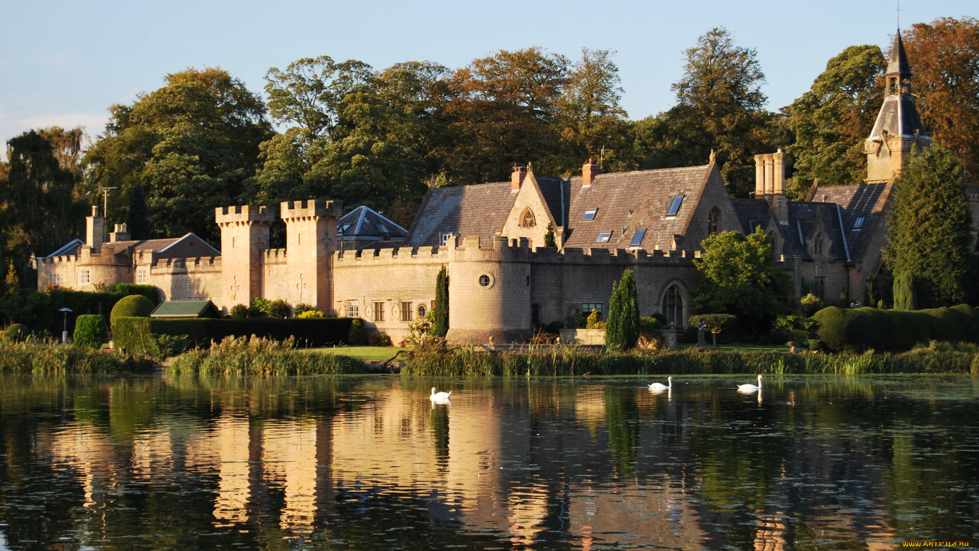 англия, ньюстед, монастырь, св, марии, города, католические, соборы, костелы, аббатства