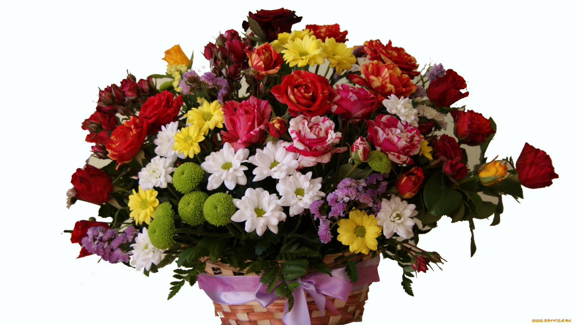 цветы, букеты, композиции, букет, розы, корзина