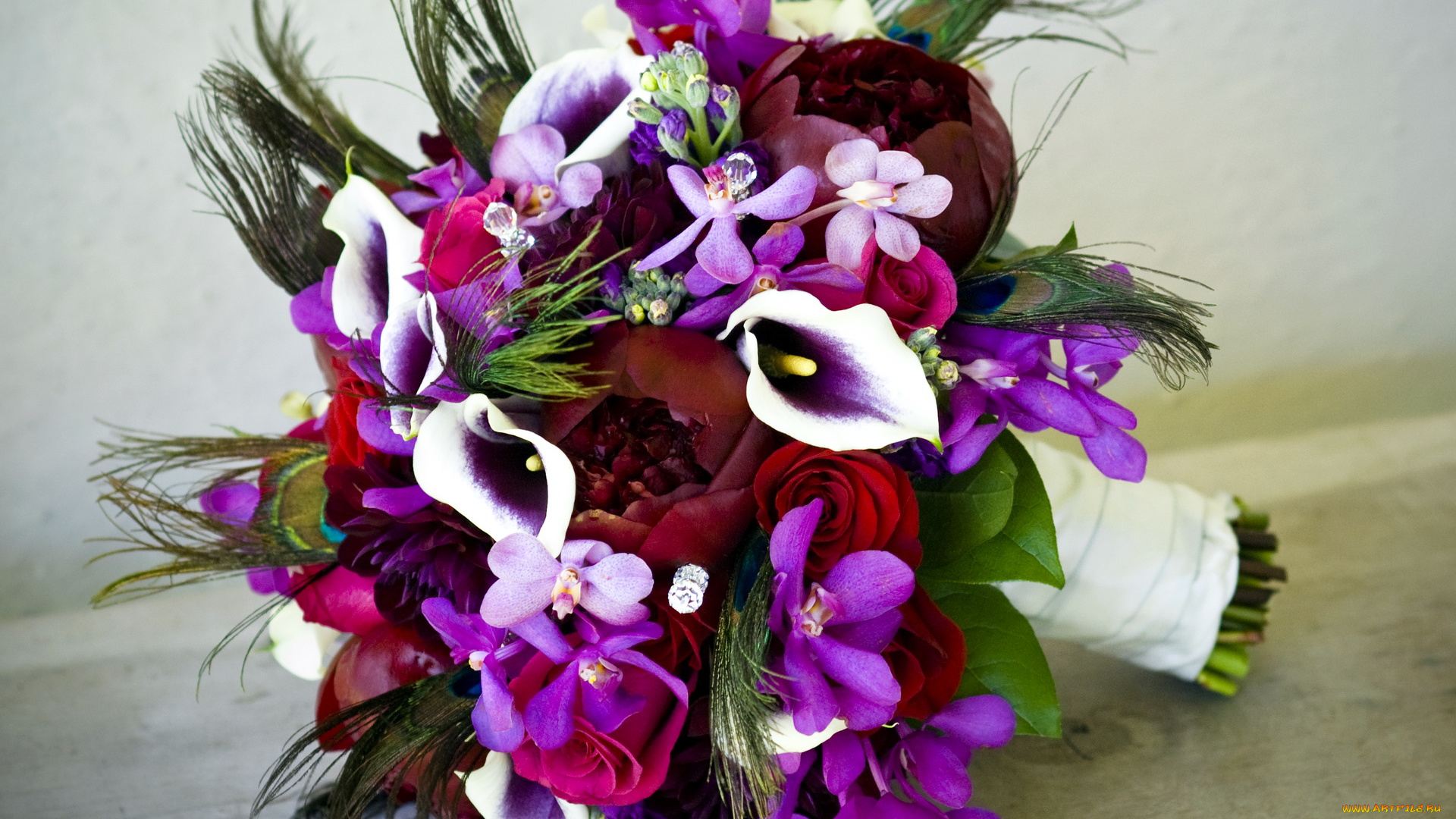 цветы, букеты, композиции, розы, калы, пионы