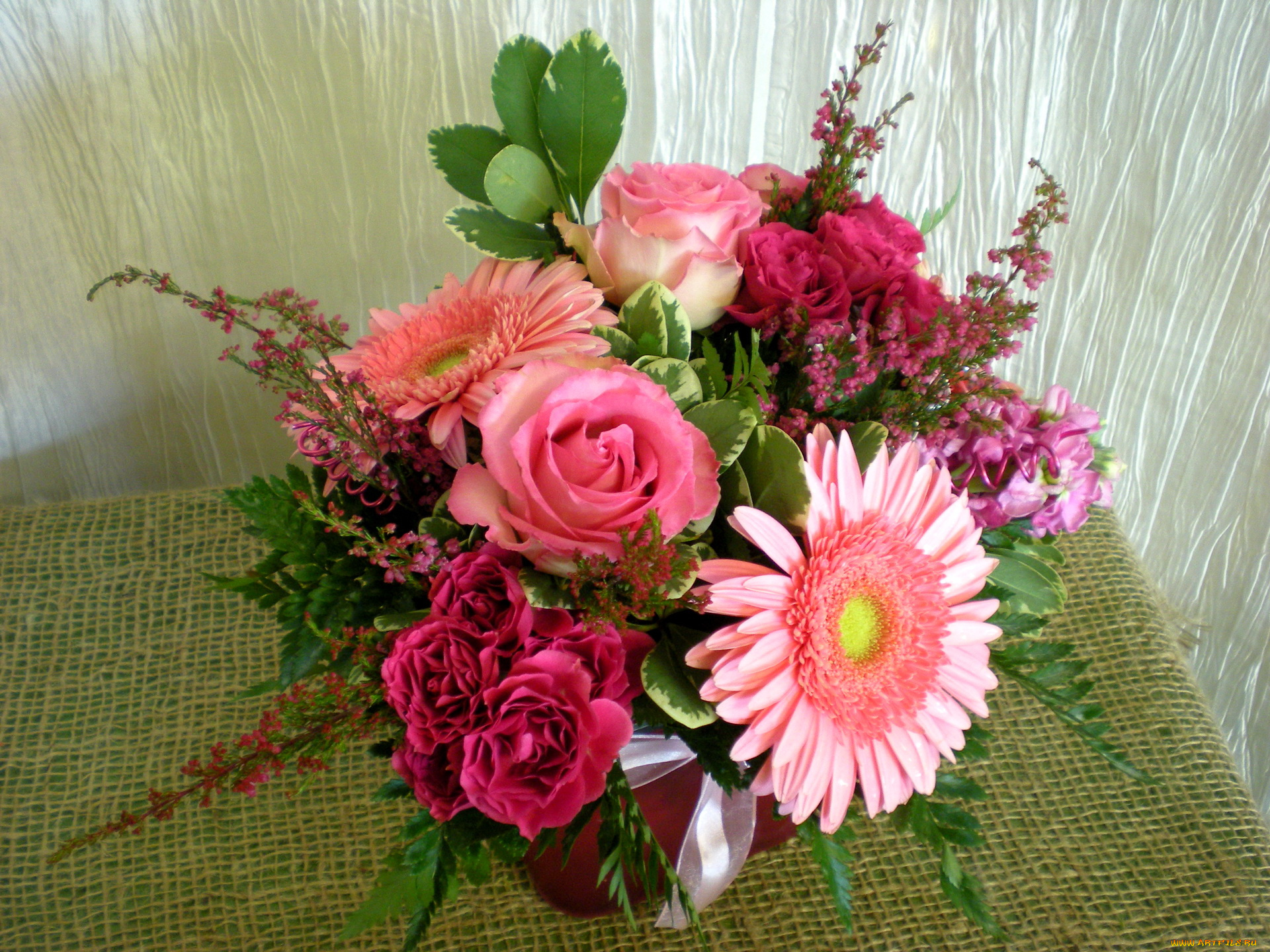 цветы, букеты, композиции, букет, розы, герберы