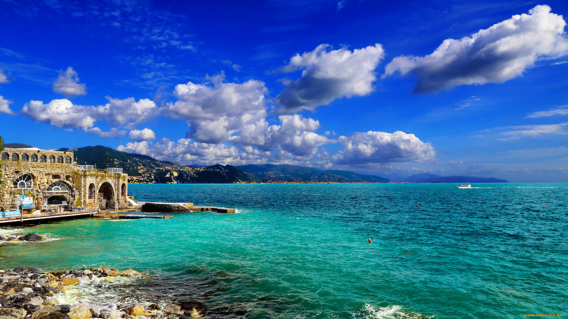 италия, лигурия, портофино, природа, побережье, портофино, море, италия, лигурия