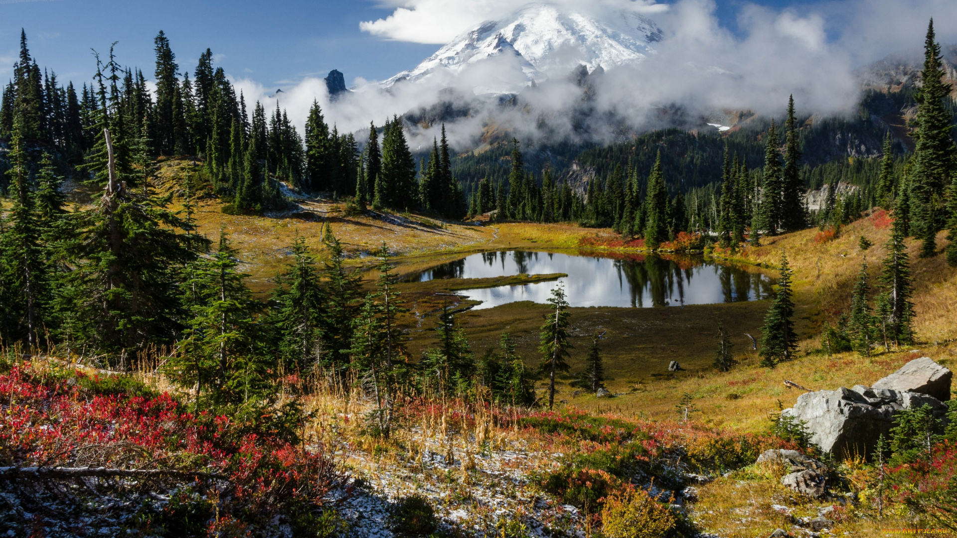 природа, пейзажи, национальный, парк, америка, сша