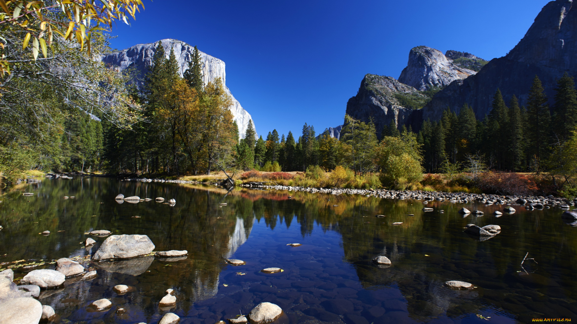 природа, реки, озера, калифорния, йосемити