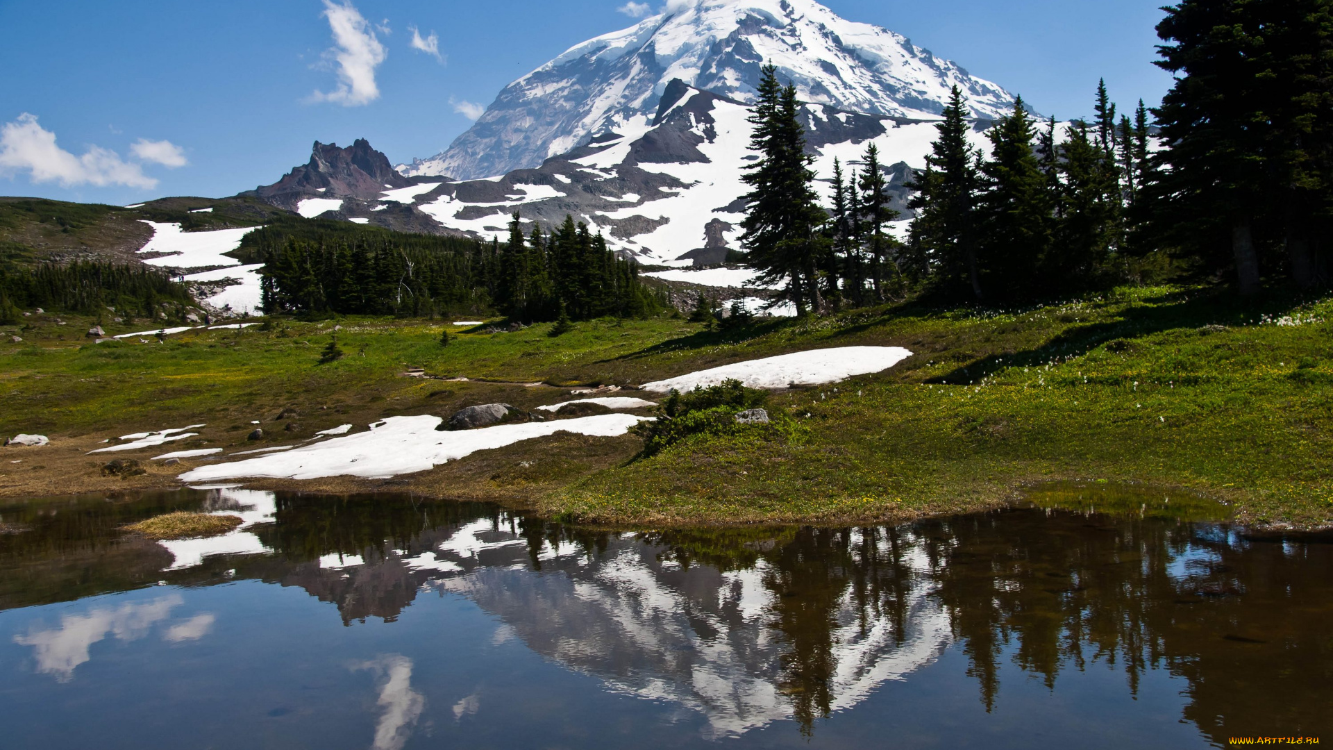 природа, реки, озера, сша, национальный, парк, америка