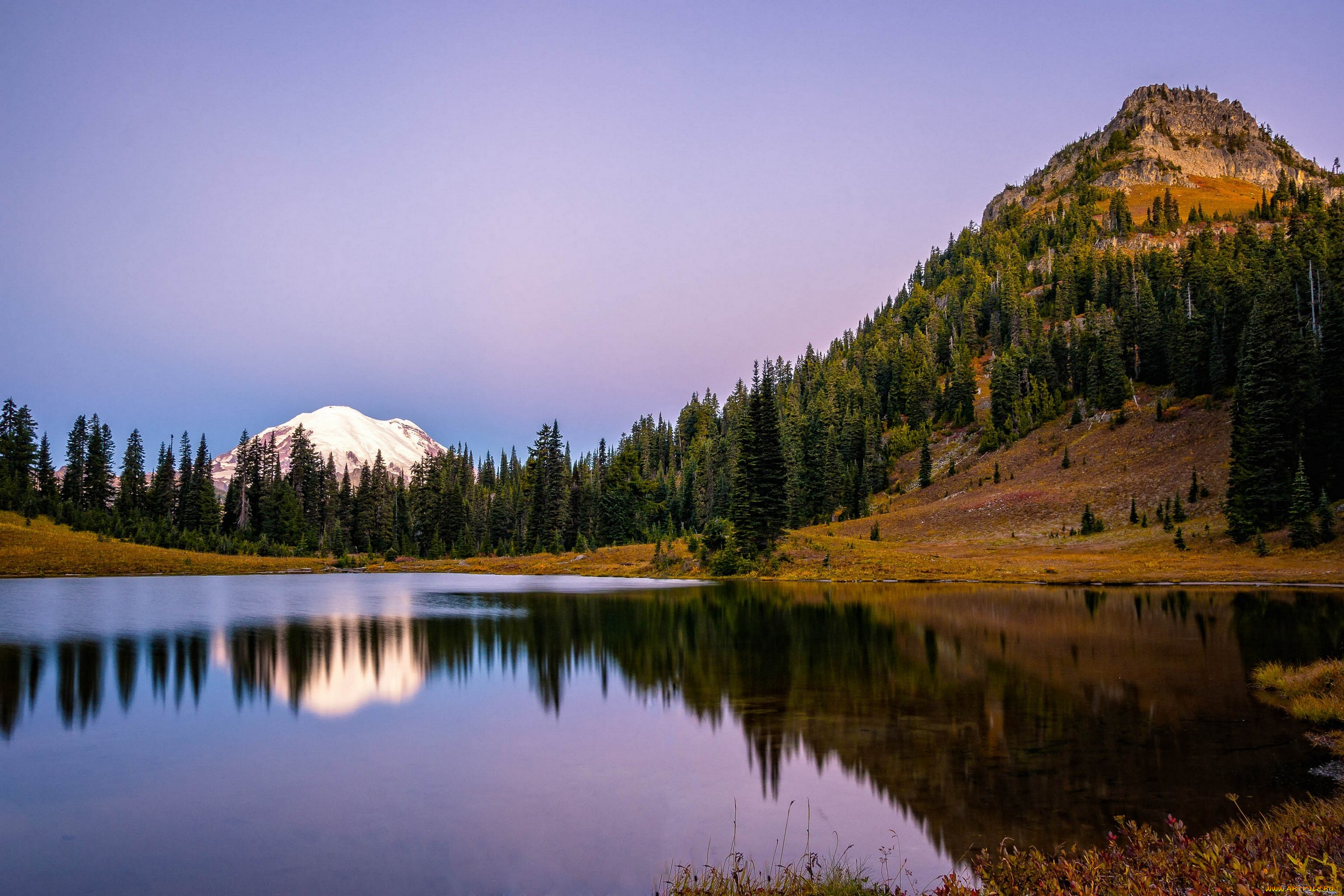 природа, реки, озера, америка, национальный, парк, сша