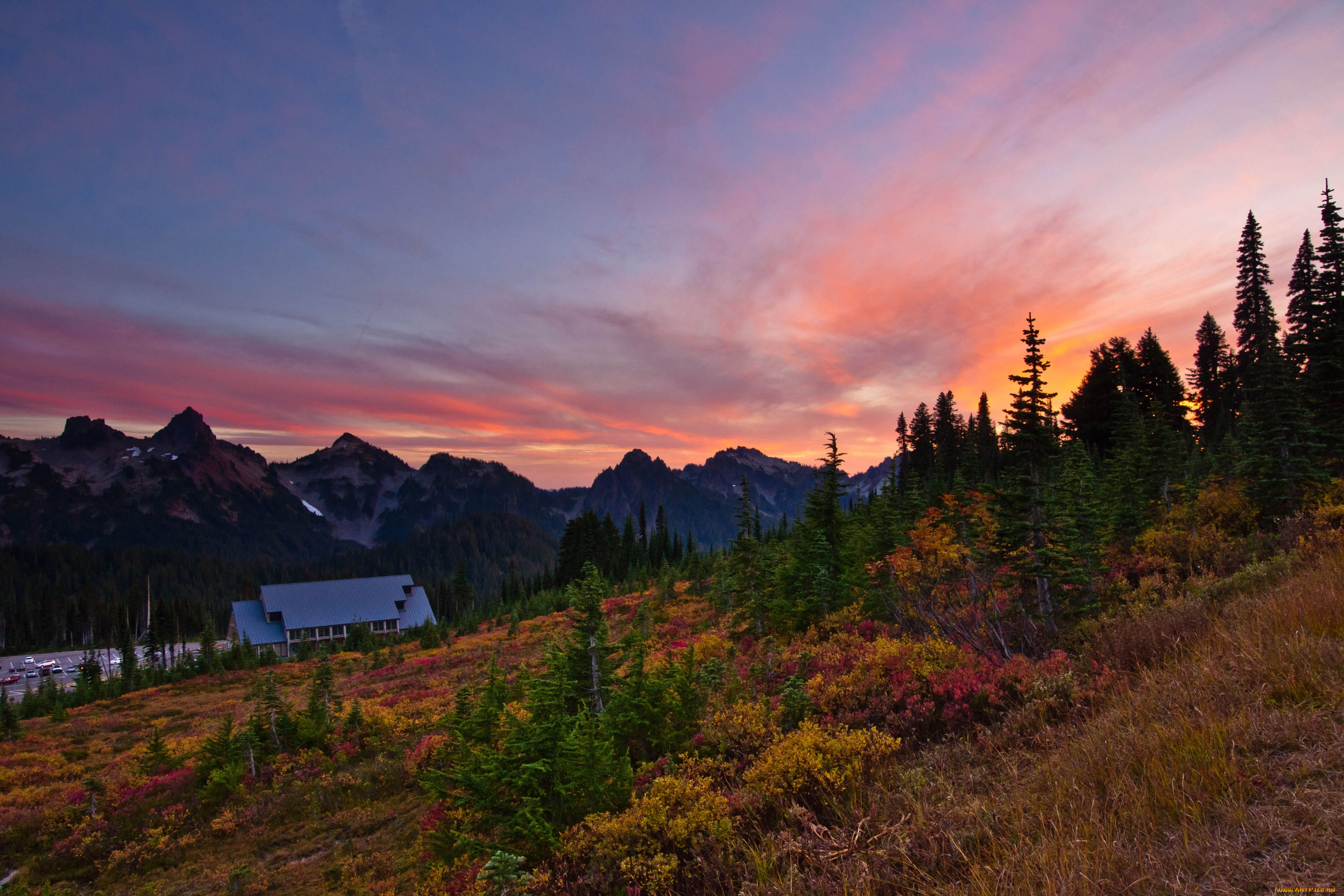 природа, горы, сша, америка, национальный, парк