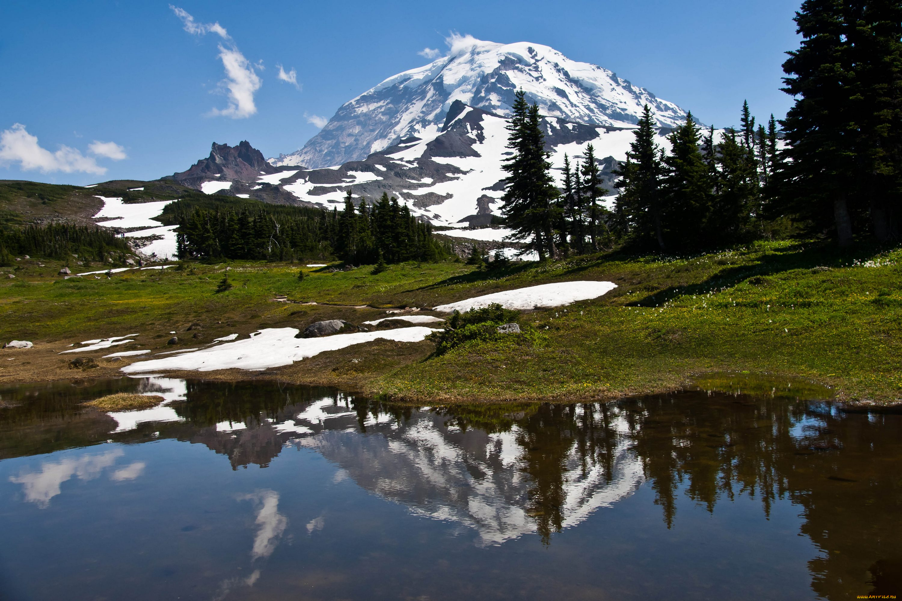 природа, реки, озера, сша, национальный, парк, америка