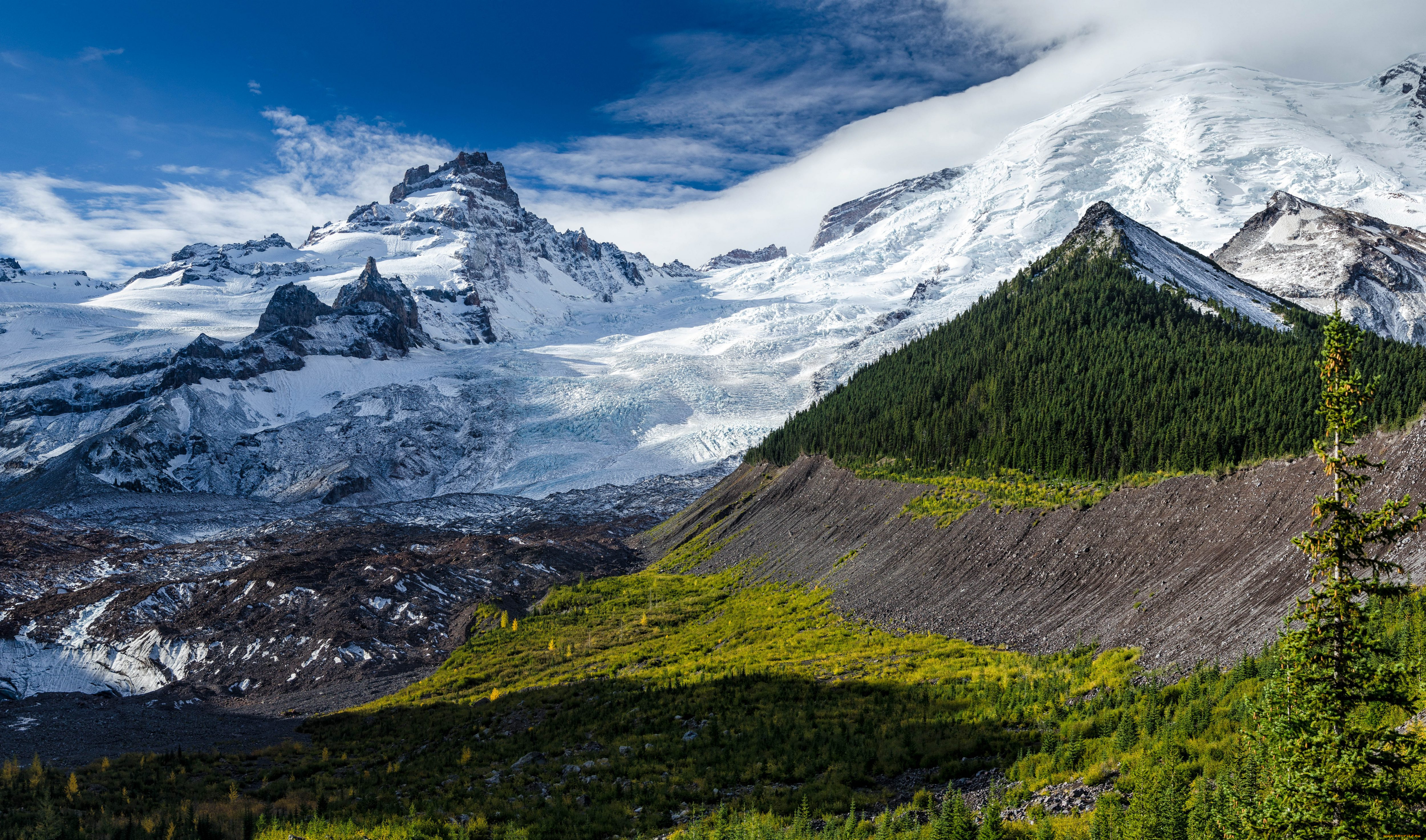 природа, горы, сша, америка, национальный, парк