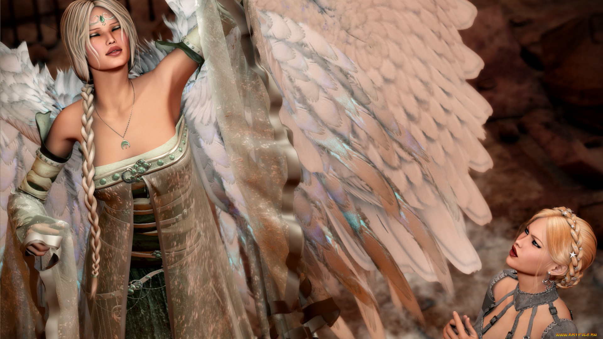 3д, графика, ангел, , angel, ангел, девушки