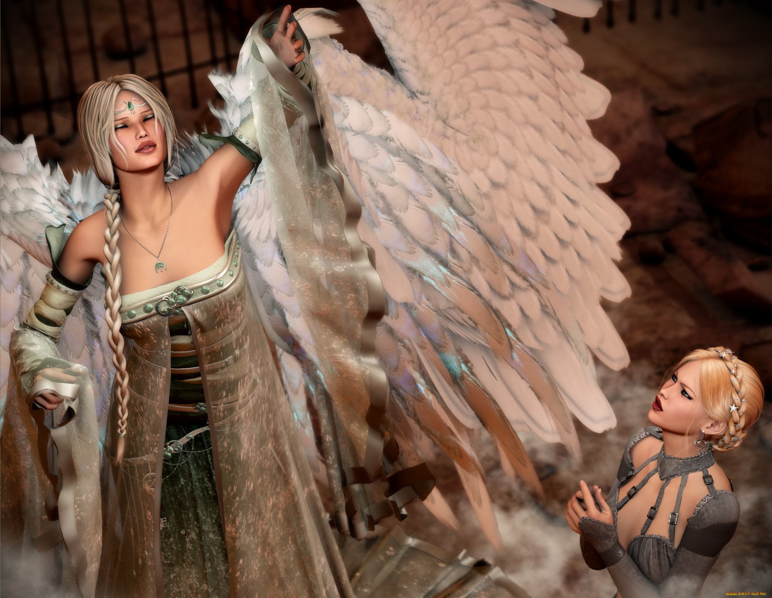 3д, графика, ангел, , angel, ангел, девушки