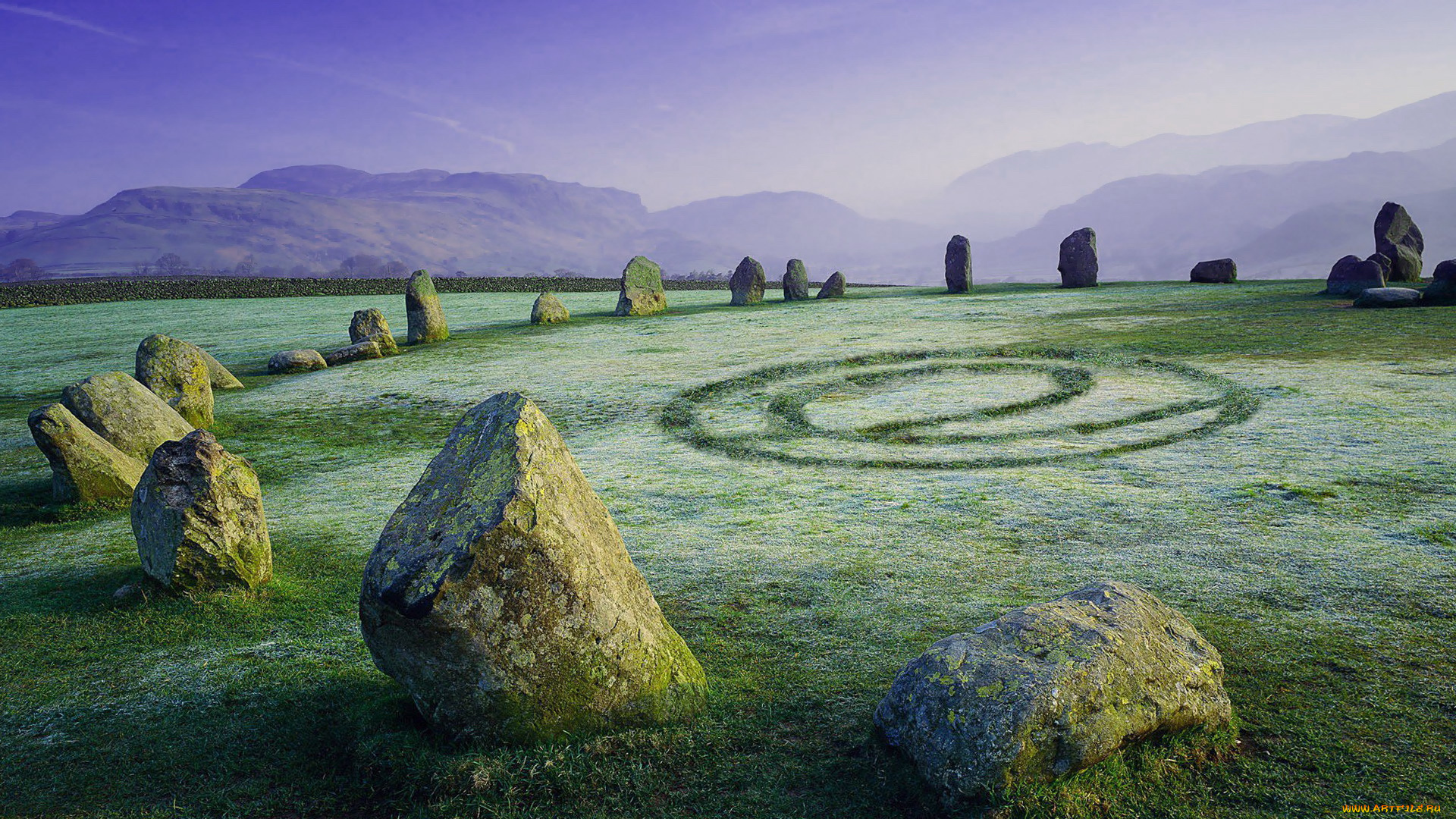 города, -, исторические, , архитектурные, памятники, горы, луг, камни, иней