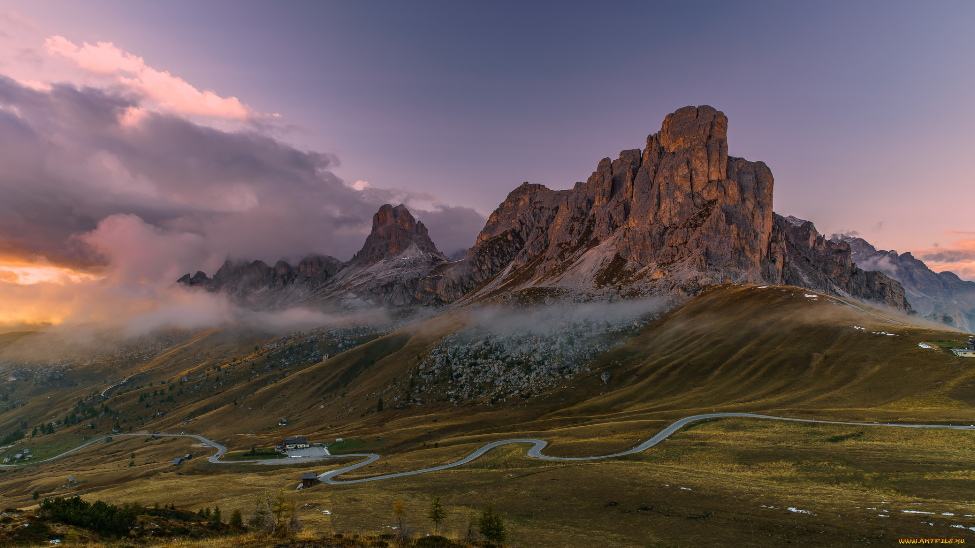 природа, горы, рассвет