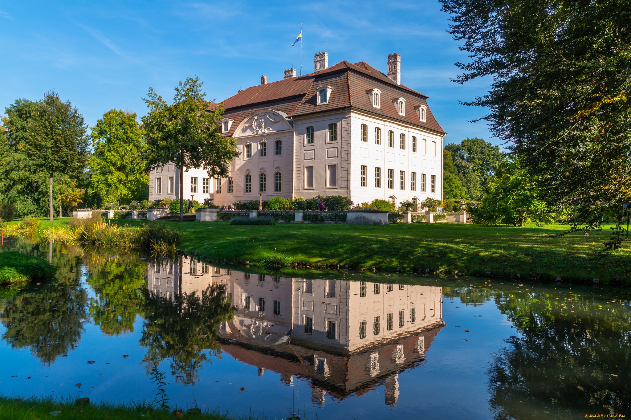 города, -, здания, , дома, особняк, река