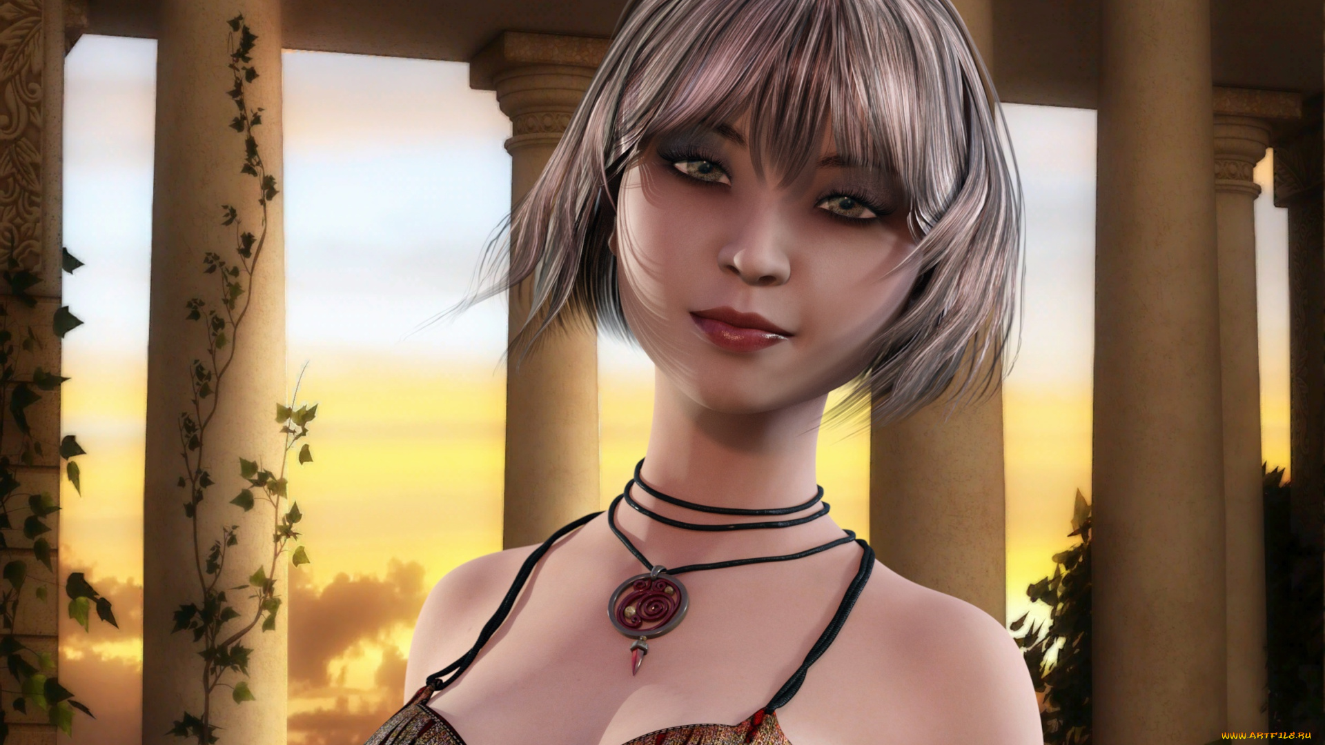 3д, графика, люди, , people, фон, взгляд, девушка