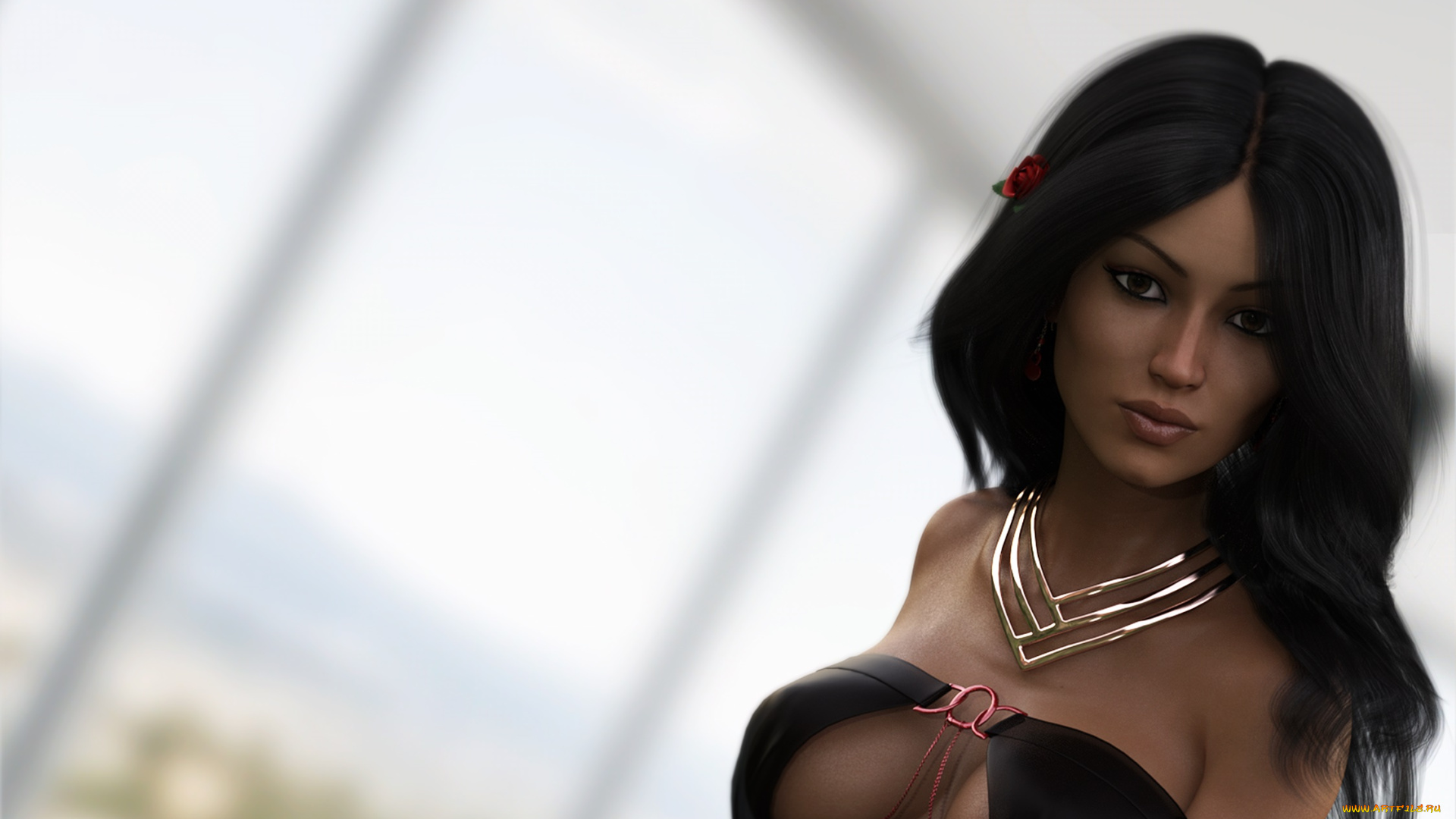 3д, графика, люди, , people, взгляд, девушка, фон