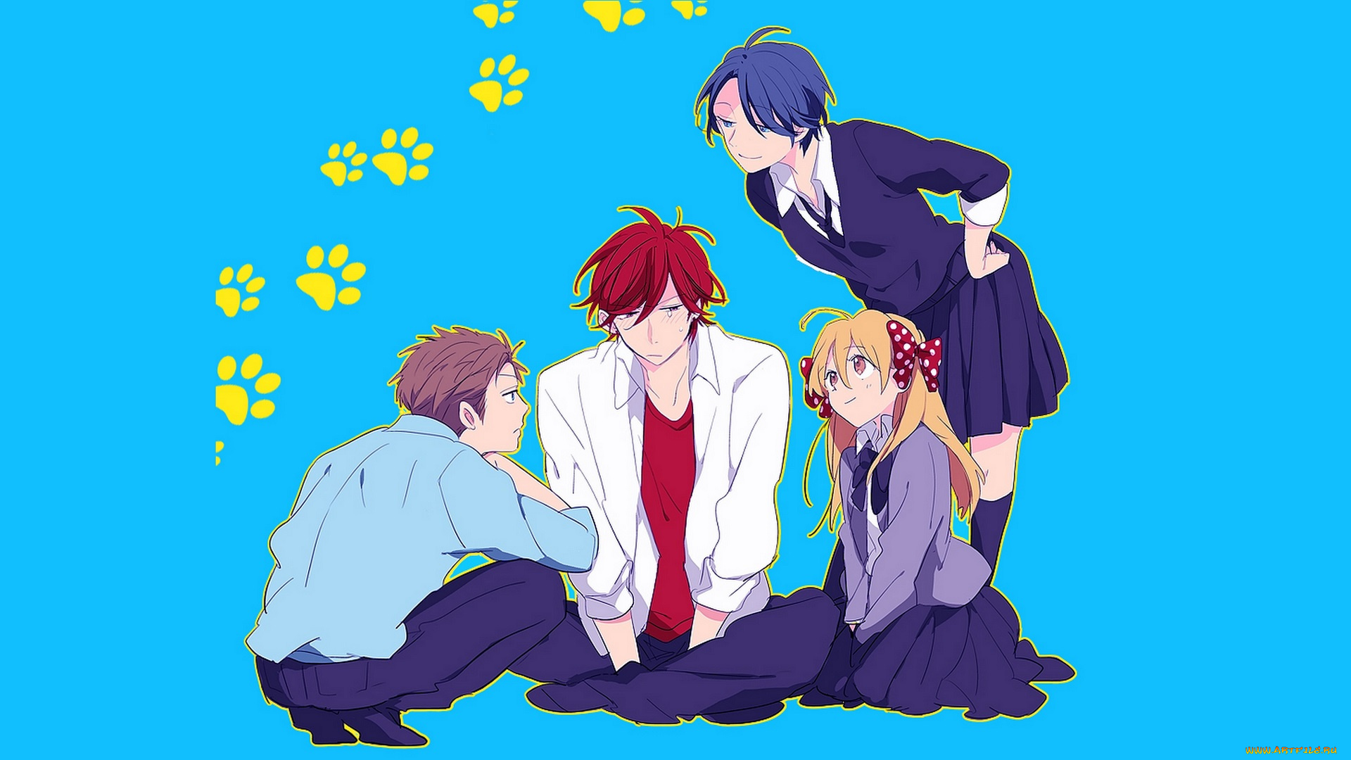 аниме, gekkan, shoujo, nozaki-kun, персонажи