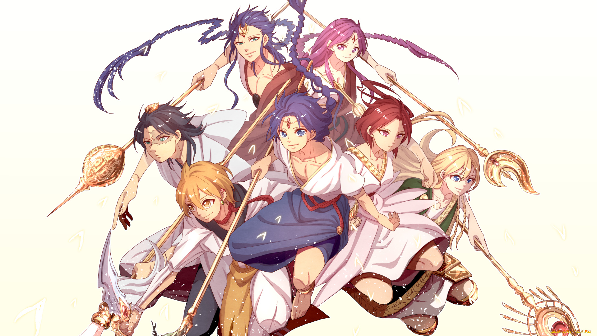 аниме, magi, the, labyrinth, of, magic, персонажи