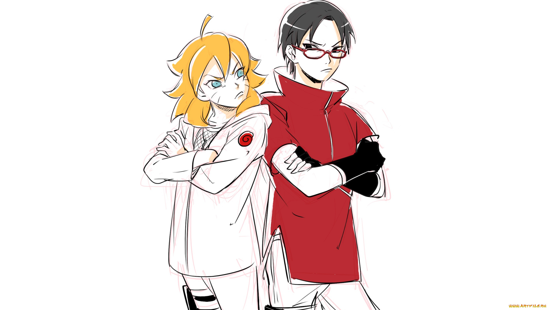 аниме, naruto, дети