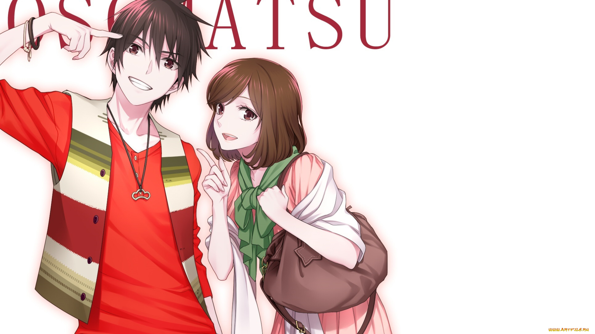 аниме, osomatsu-san, парень, девушка