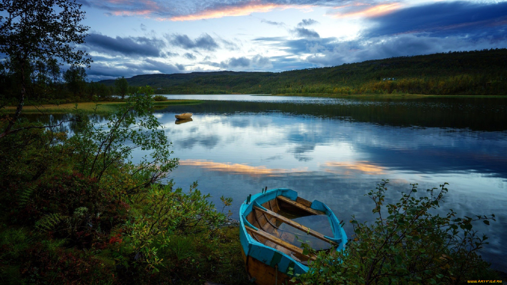 корабли, лодки, , шлюпки, лето, деревья, река