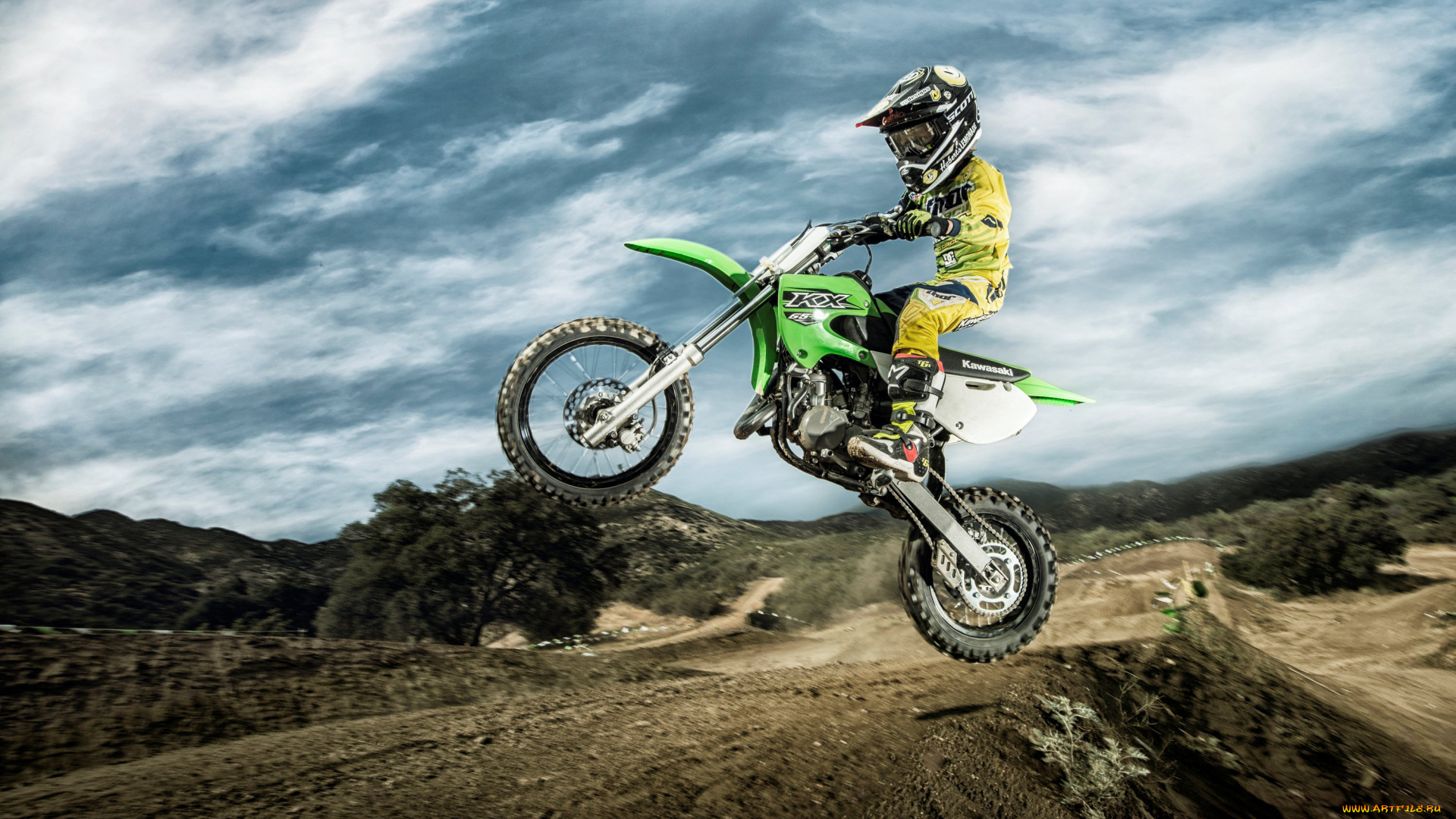 спорт, мотокросс, скорость, гонки