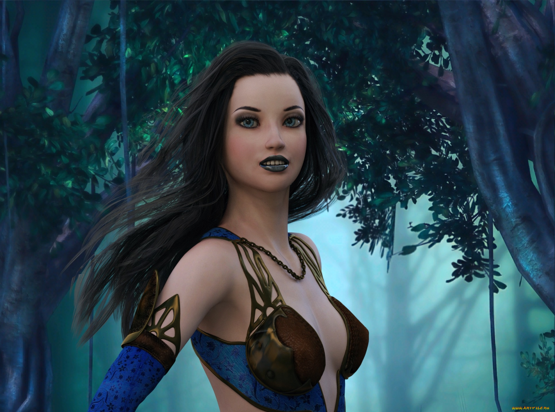 3д, графика, люди, , people, девушка, взгляд, фон