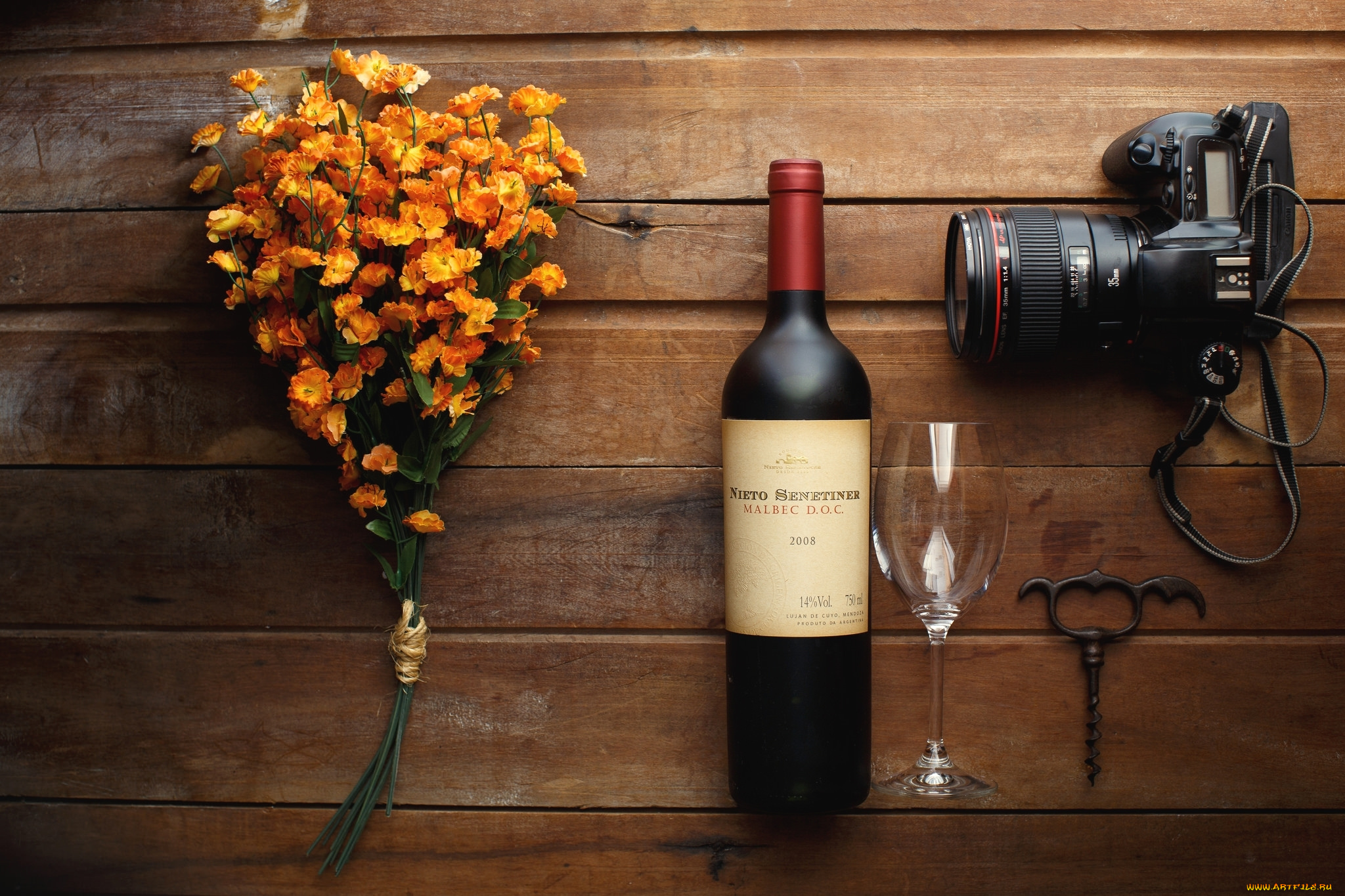 бренды, бренды, напитков, , разное, штопор, вино, бокал, фотоаппарат, натюрморт, цветы, бутылка