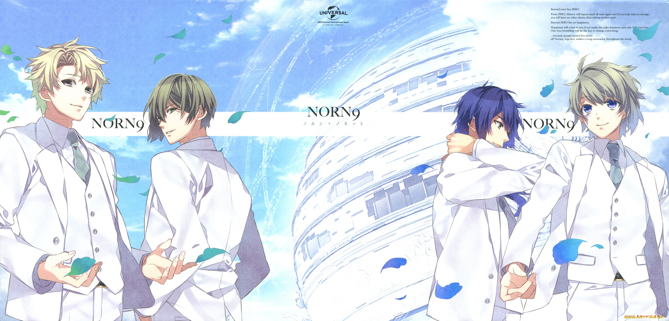 аниме, norn9, парни