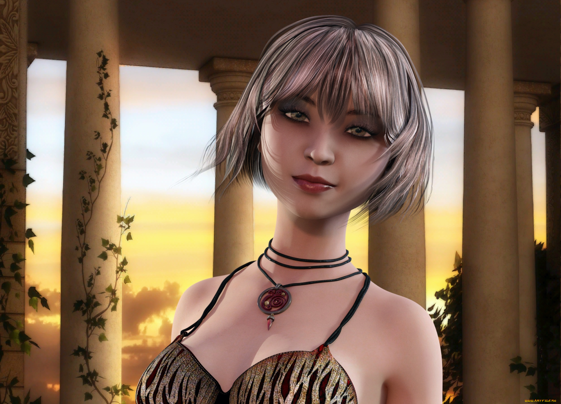 3д, графика, люди, , people, фон, взгляд, девушка