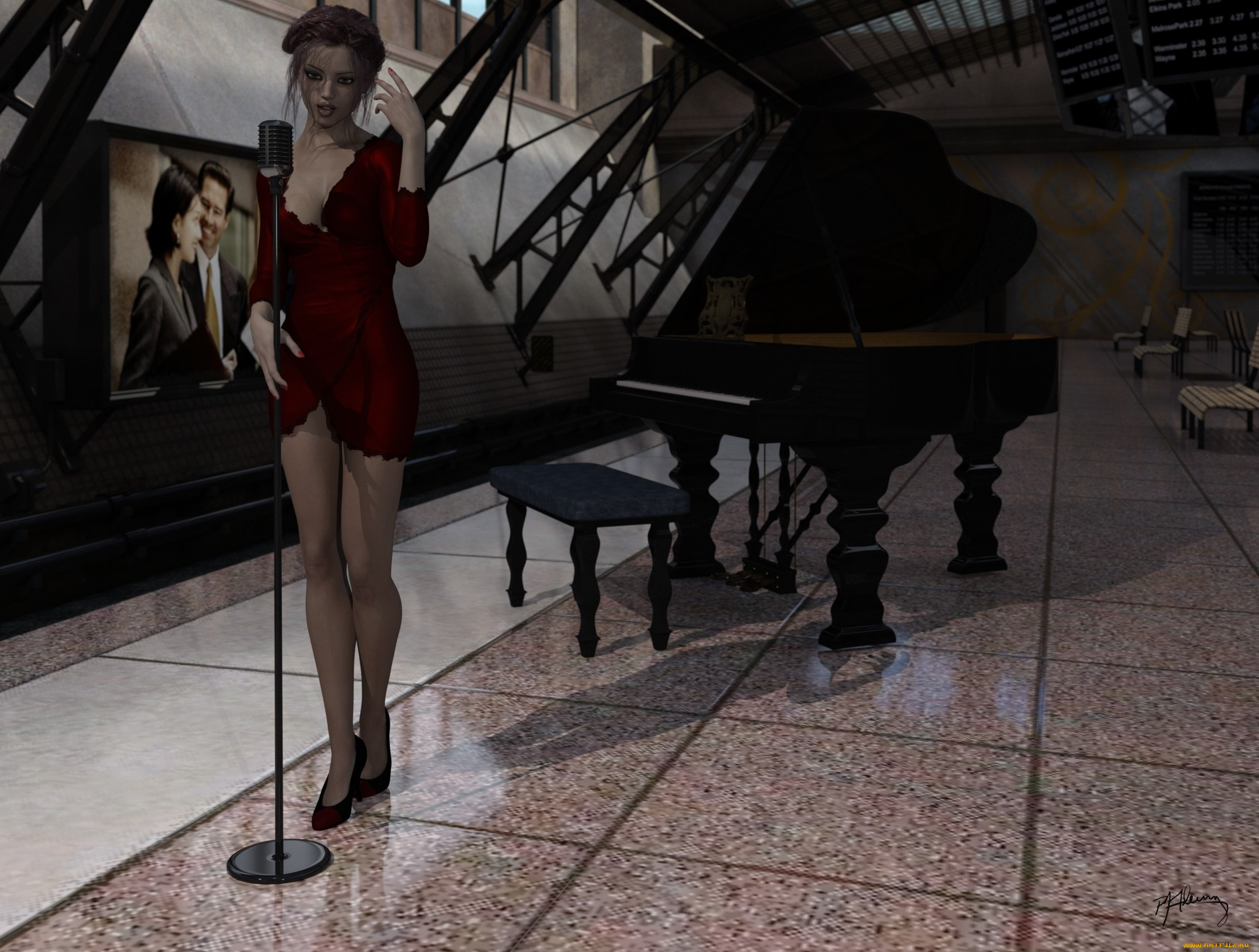 3д, графика, люди, , people, девушка, фон, взгляд