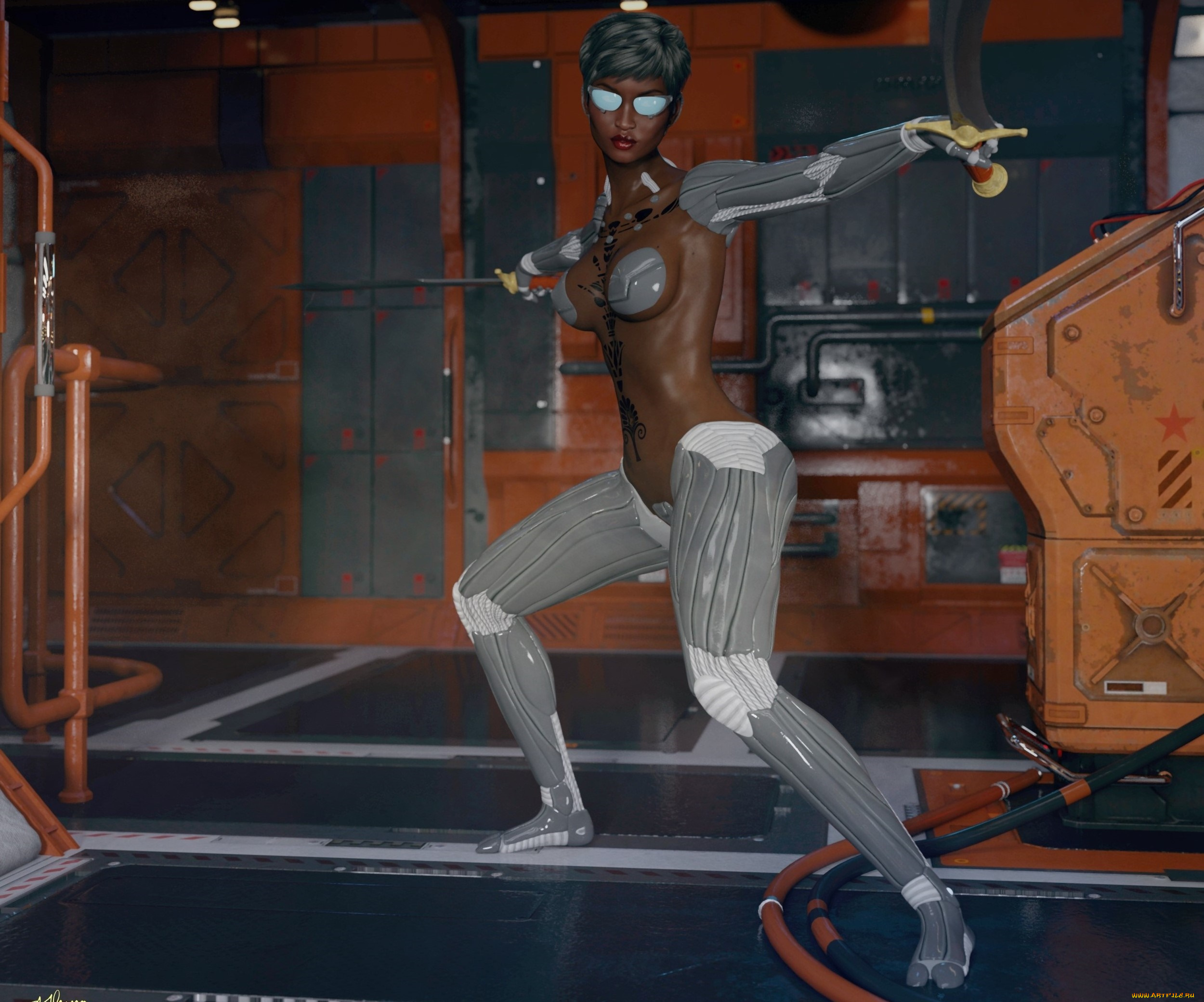 3д, графика, фантазия, , fantasy, взгляд, девушка, фон