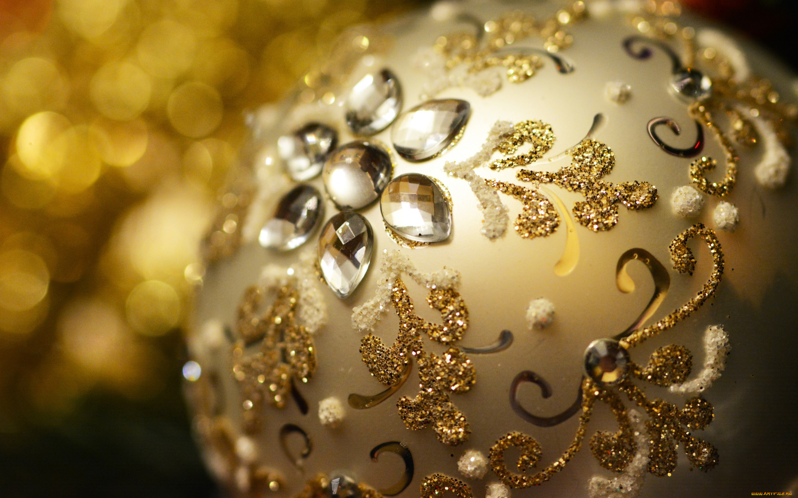 праздничные, шары, праздник, рождество, стразы, шарик, игрушка