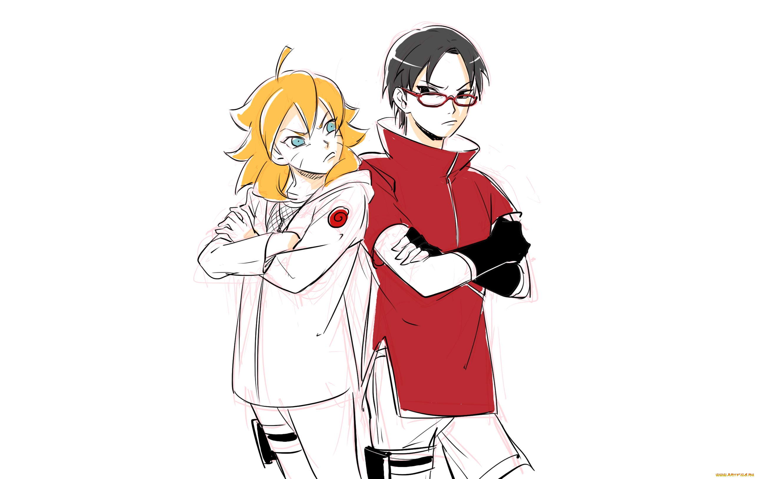 аниме, naruto, дети