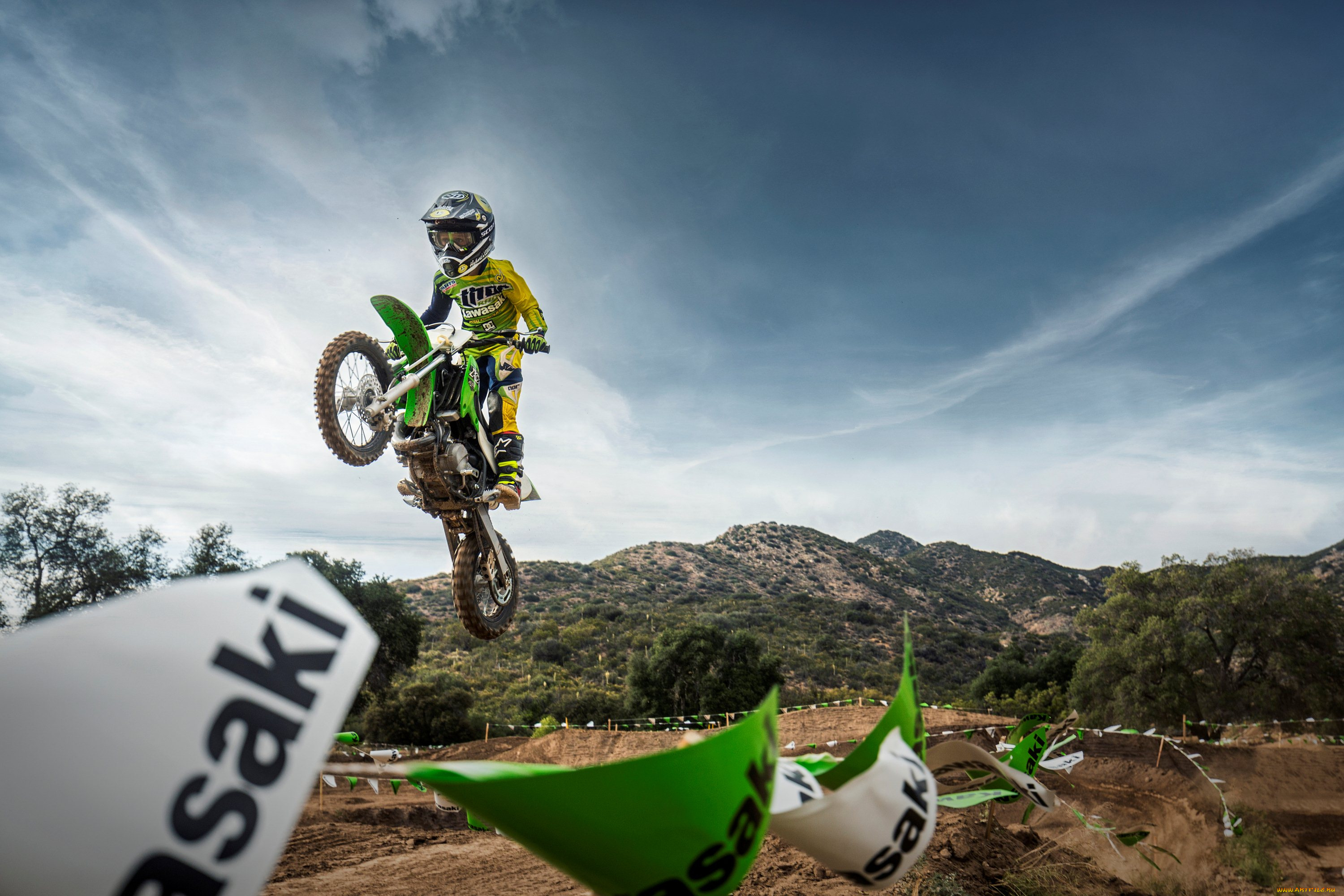 спорт, мотокросс, скорость, гонки