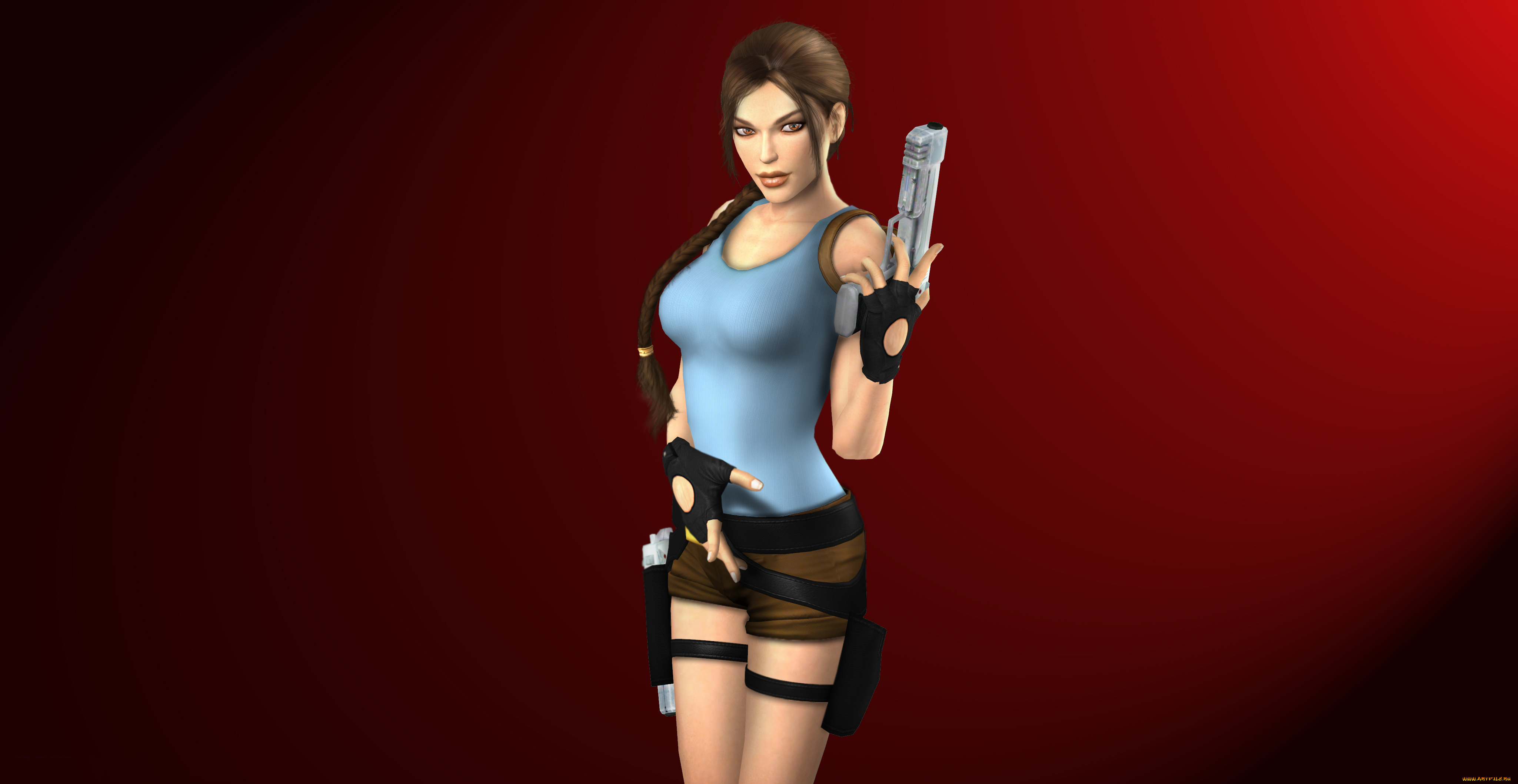 3д, графика, амазонки, , amazon, фон, девушка, взгляд, пистолет