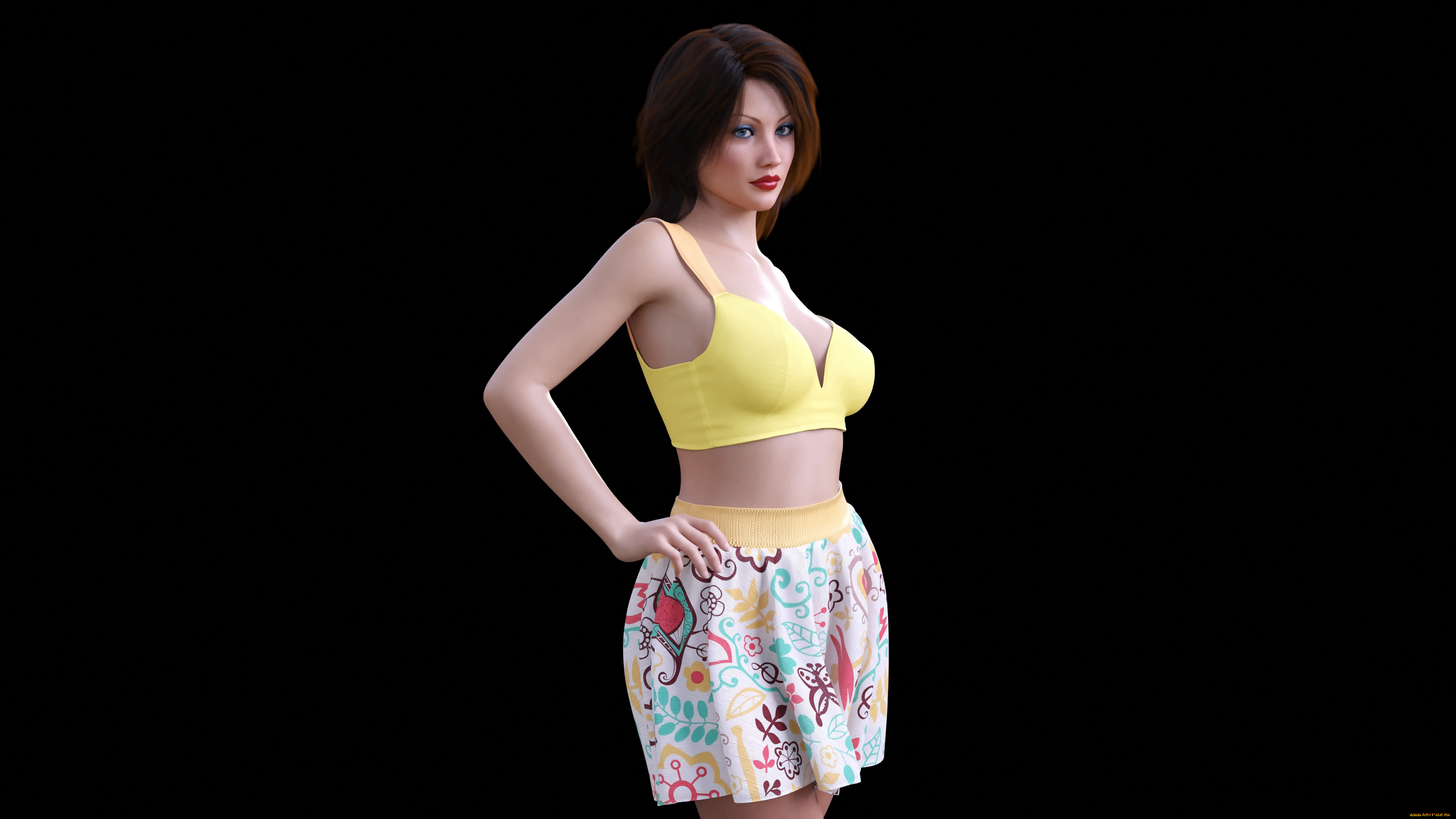 3д, графика, люди, , people, фон, взгляд, девушка