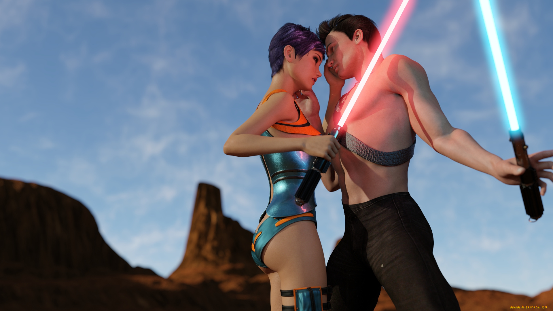 3д, графика, фантазия, , fantasy, оружие, фон, взгляд, девушка