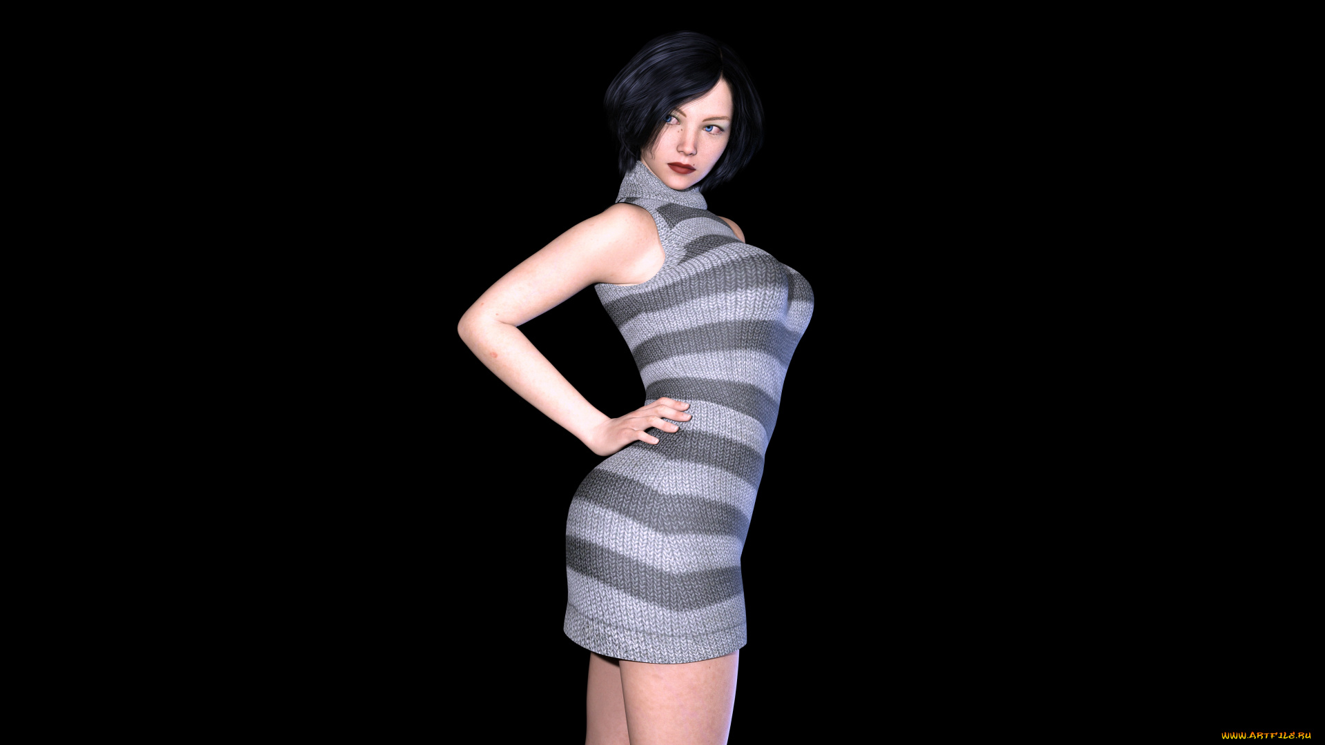 3д, графика, люди, , people, фон, взгляд, девушка