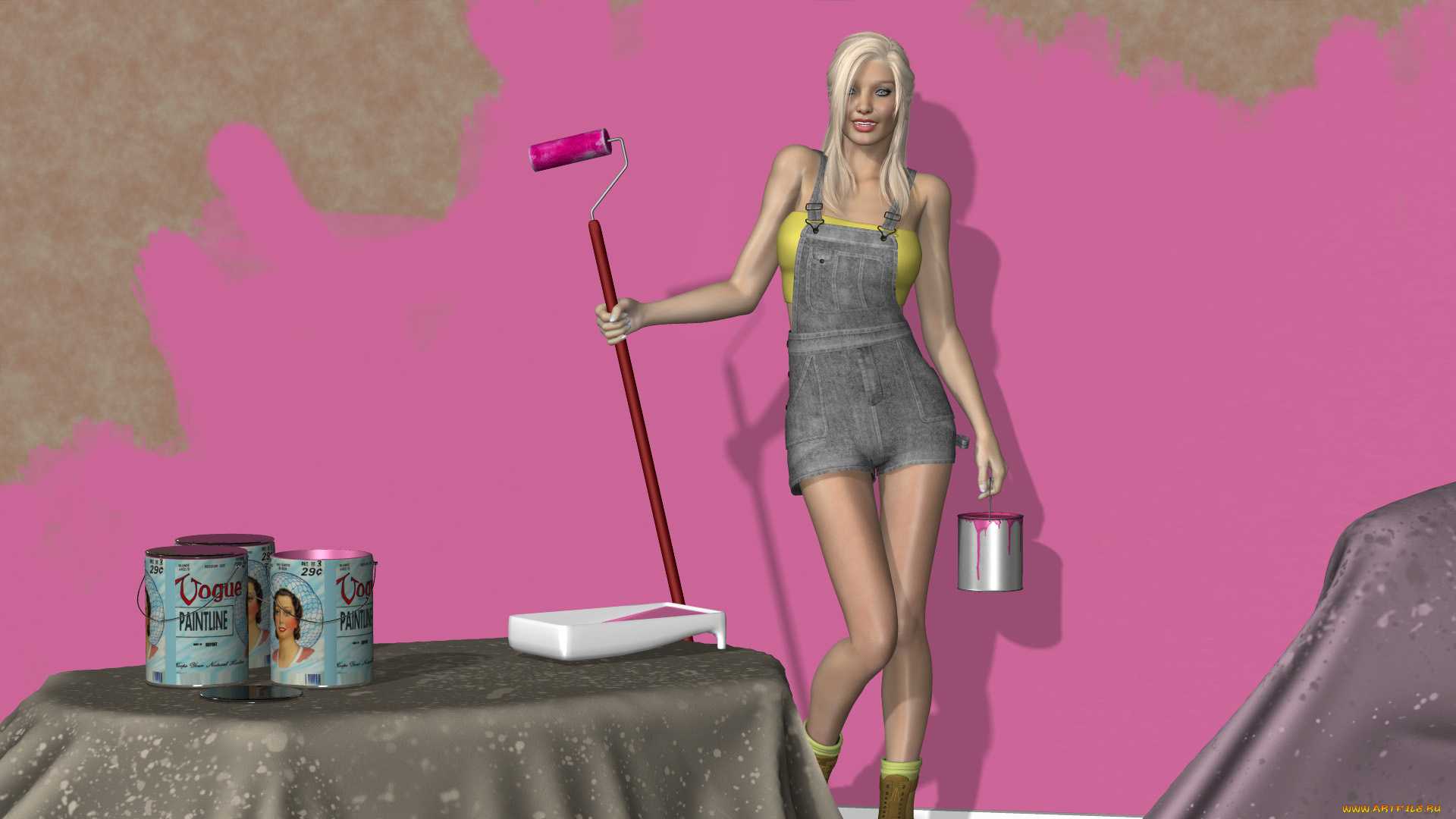 3д, графика, люди, , people, фон, взгляд, девушка