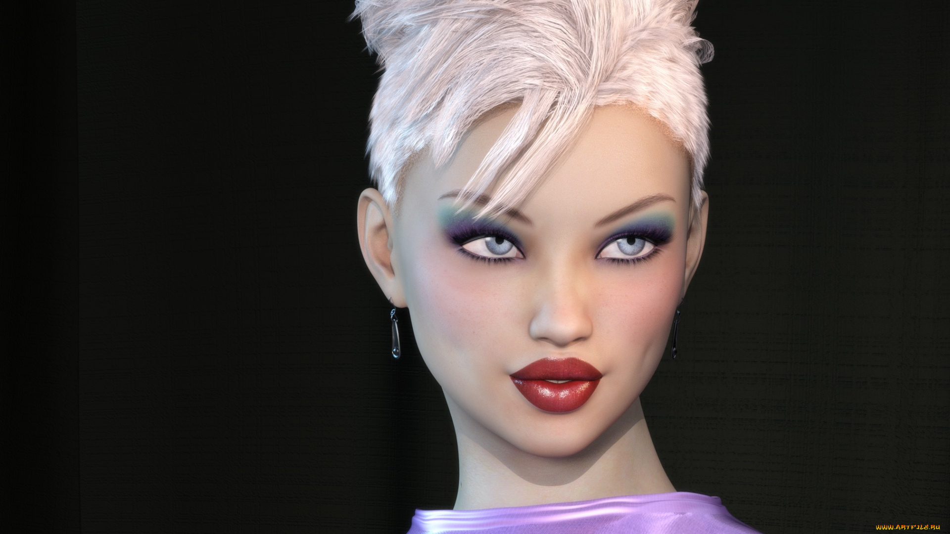 3д, графика, портрет, , portraits, взгляд, девушка, фон