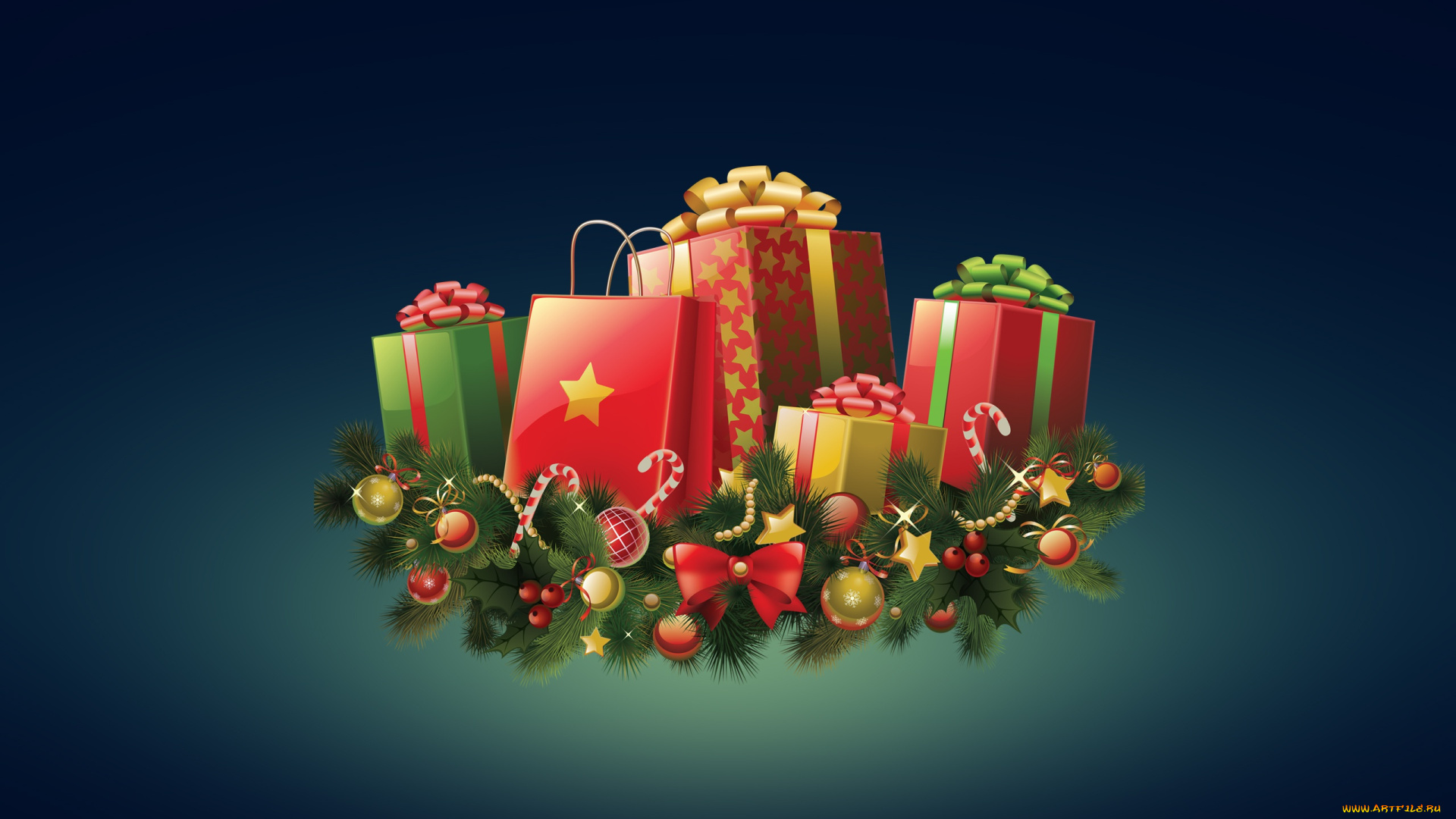 праздничные, подарки, и, коробочки, фон, настроение, праздник, ветвь, подарки, минимализм, зима, новый, год