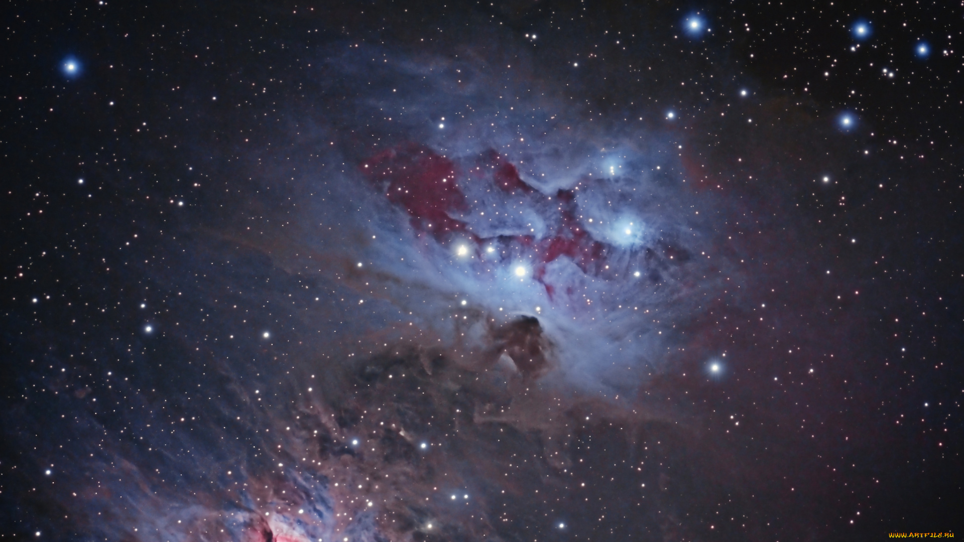 running, man, nebula, космос, галактики, туманности, туманность, пространство