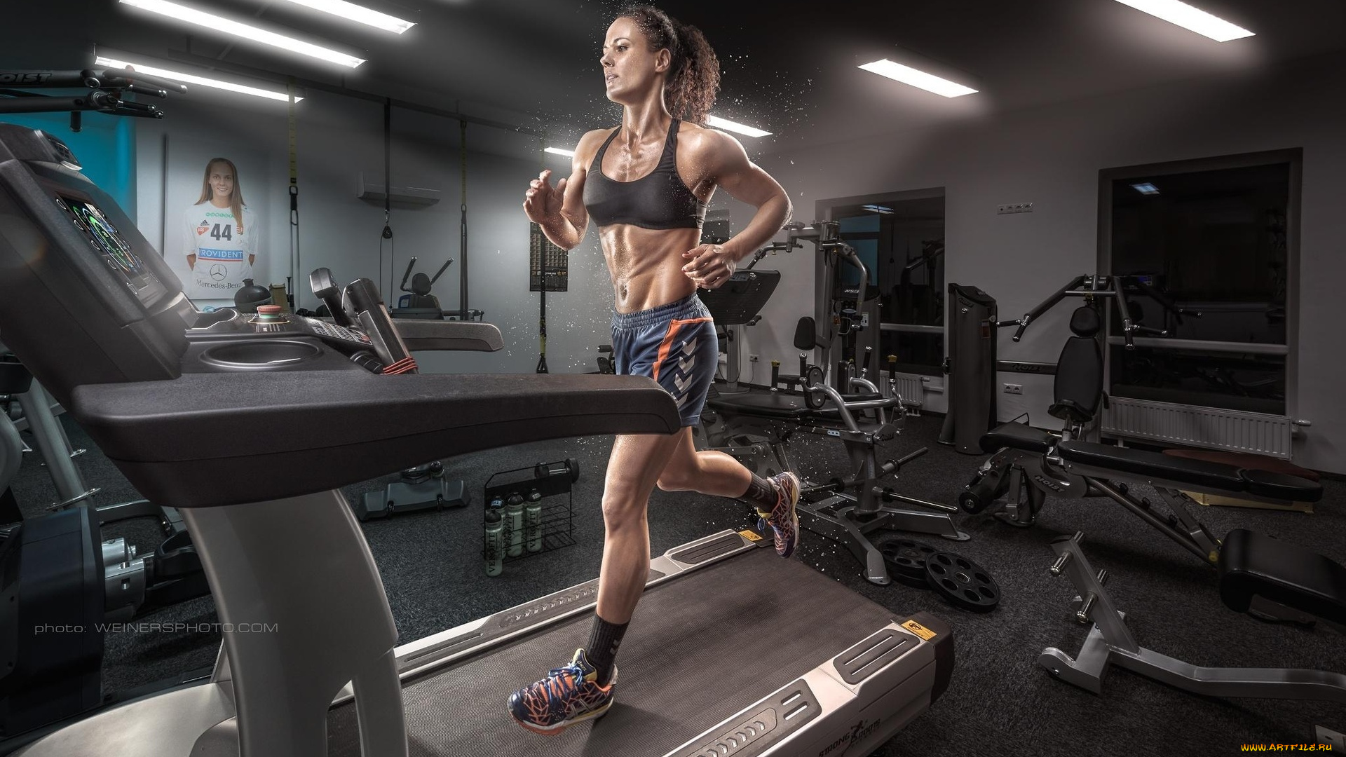 спорт, фитнес, девушка