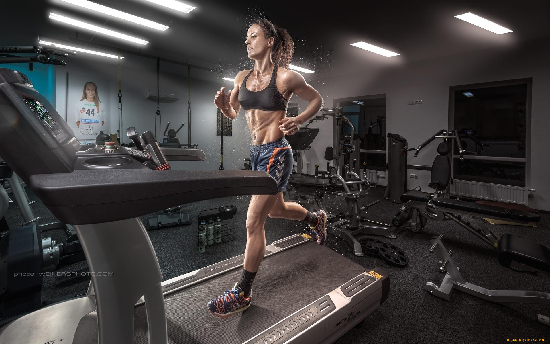 спорт, фитнес, девушка