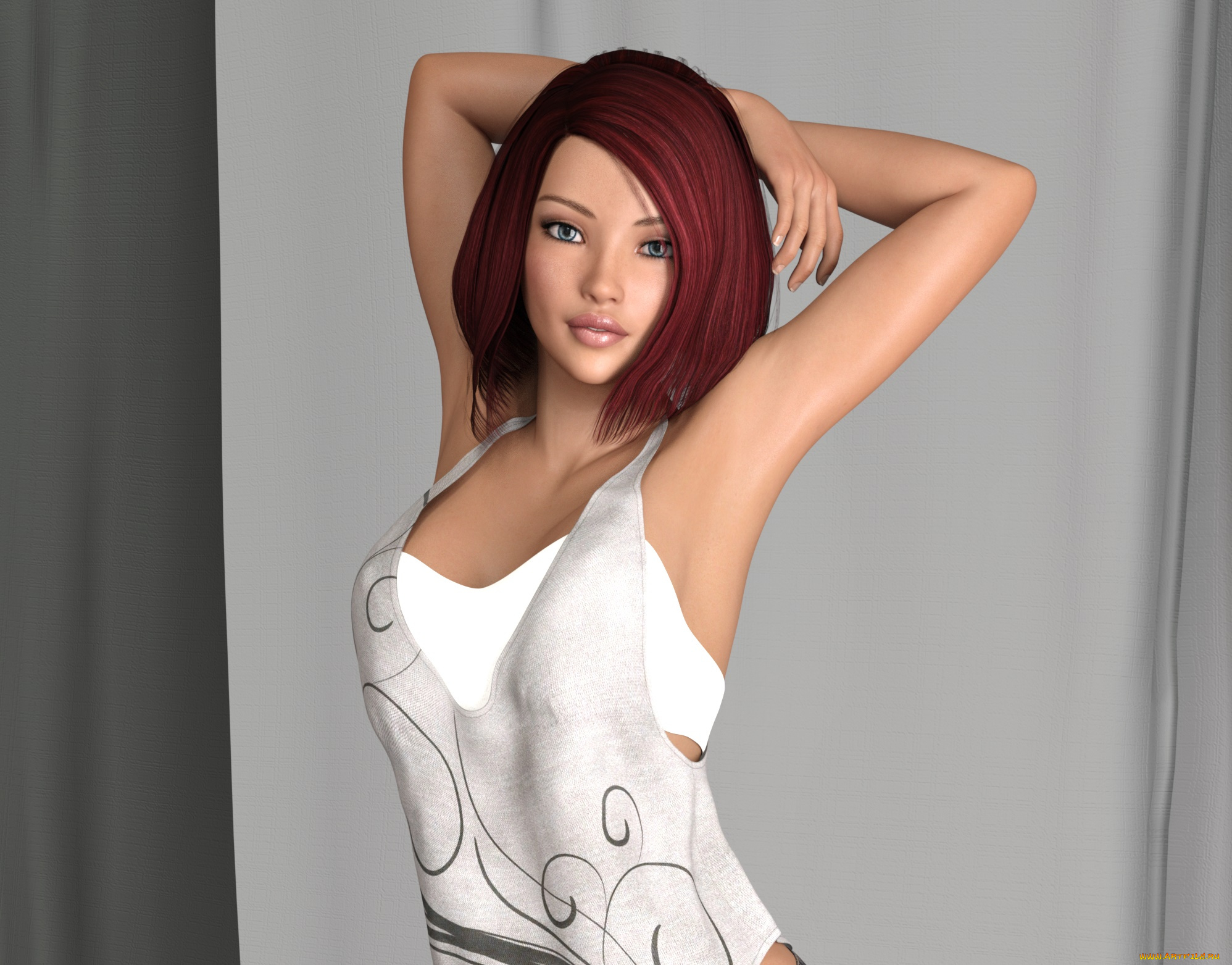 3д, графика, люди, , people, девушка, фон, взгляд