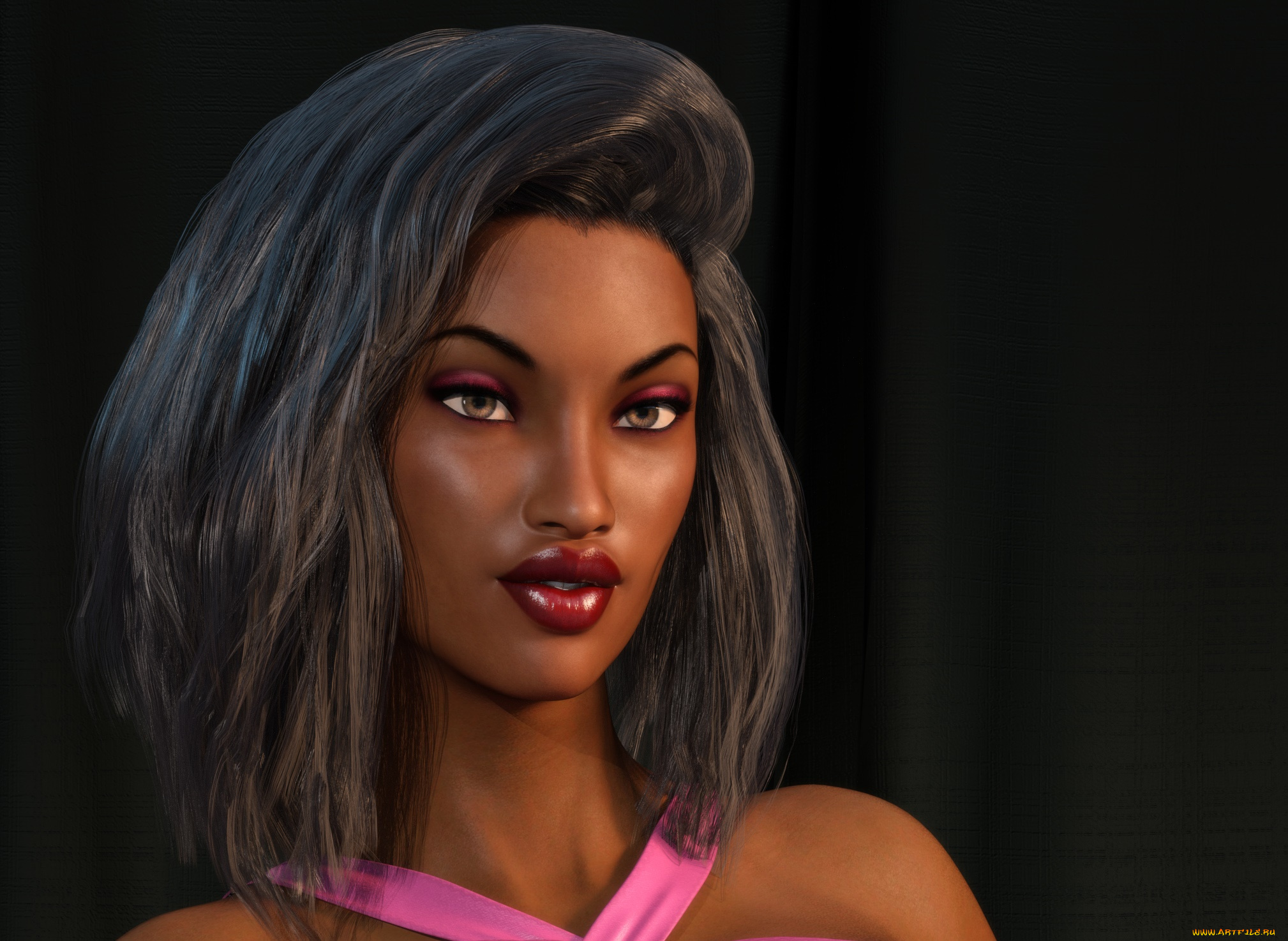 3д, графика, портрет, , portraits, фон, взгляд, девушка