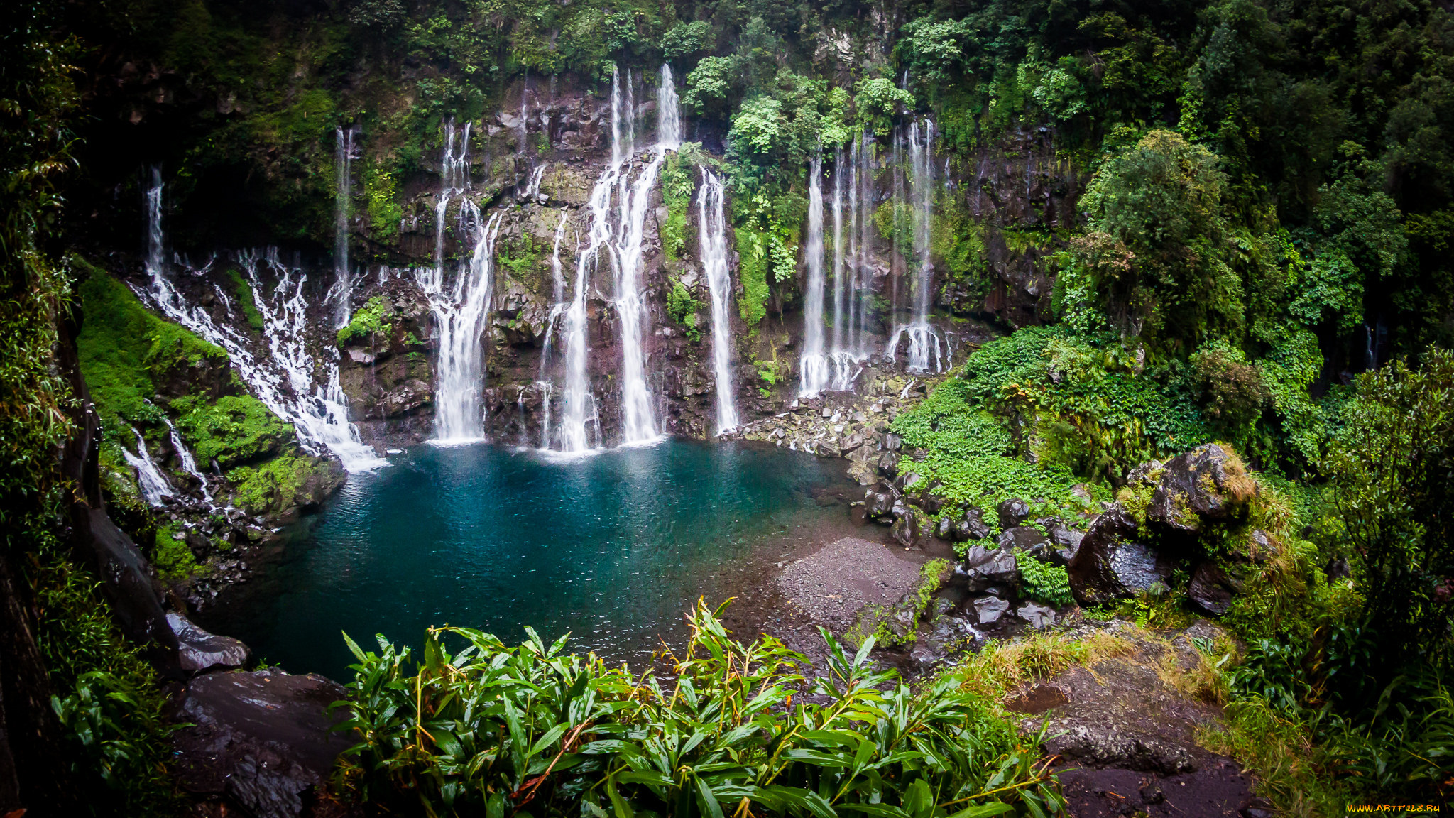 природа, водопады, простор
