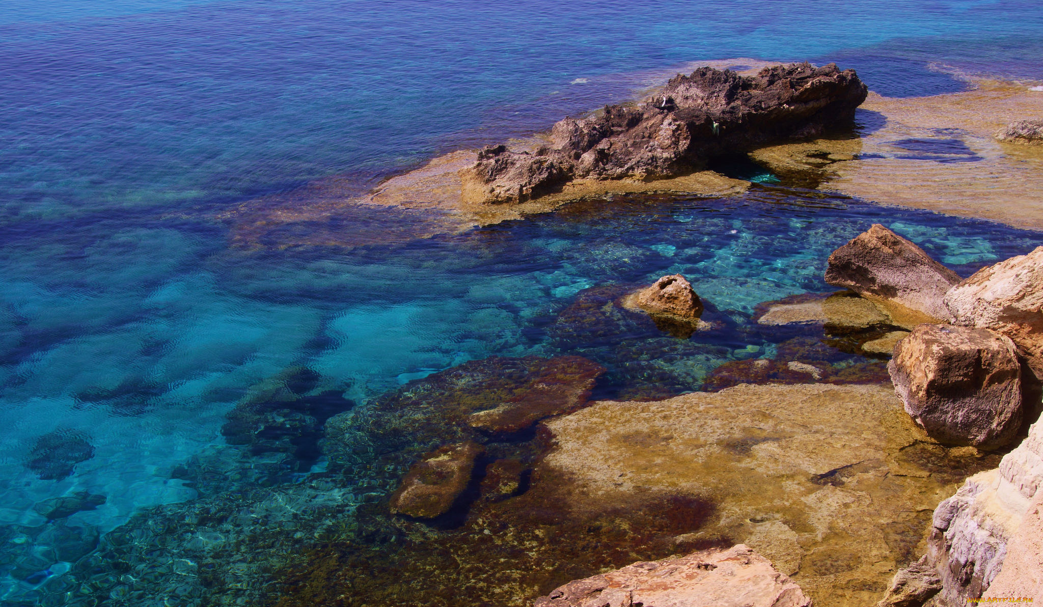 природа, побережье, простор