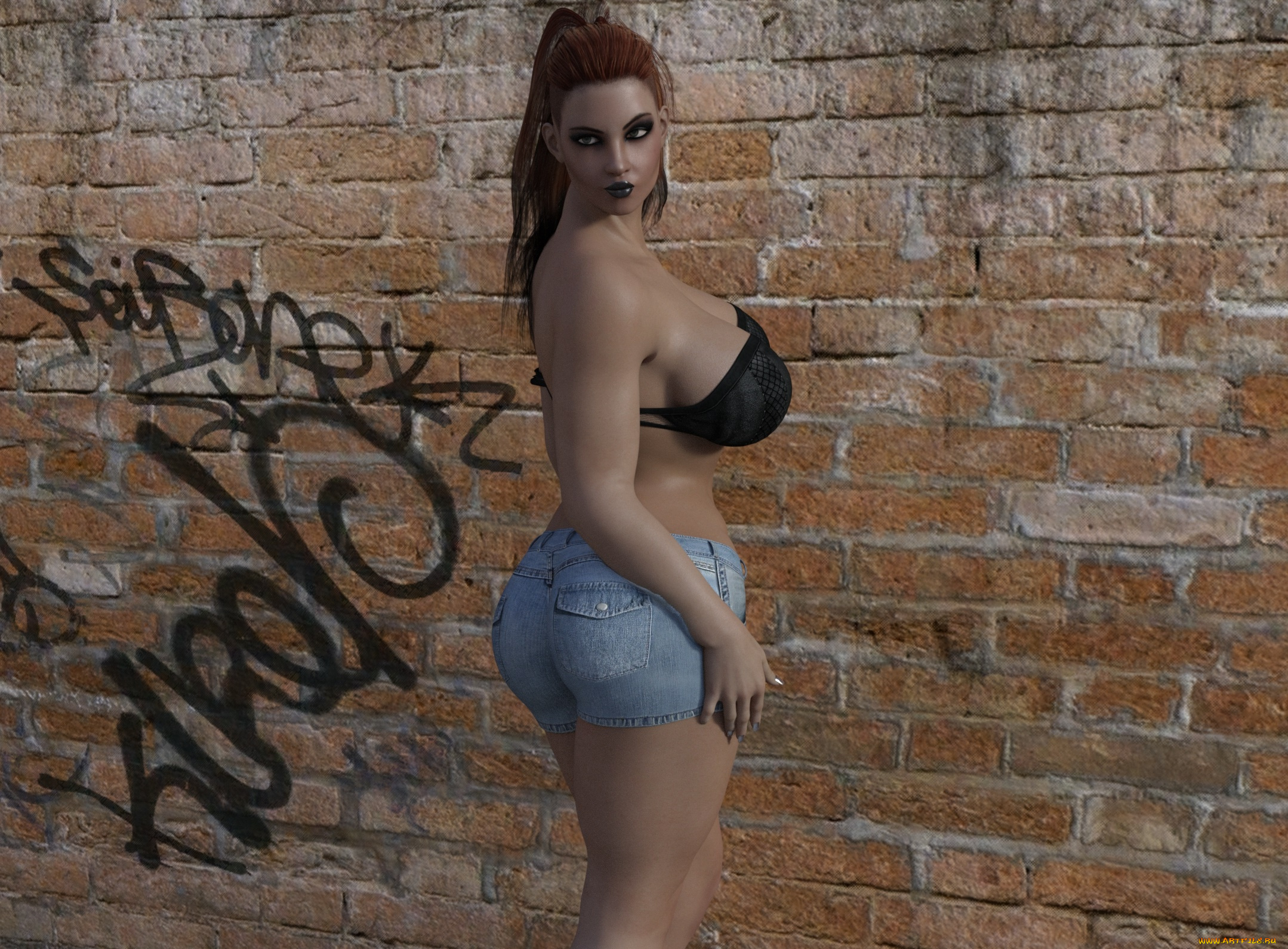 3д, графика, люди, , people, фон, взгляд, девушка