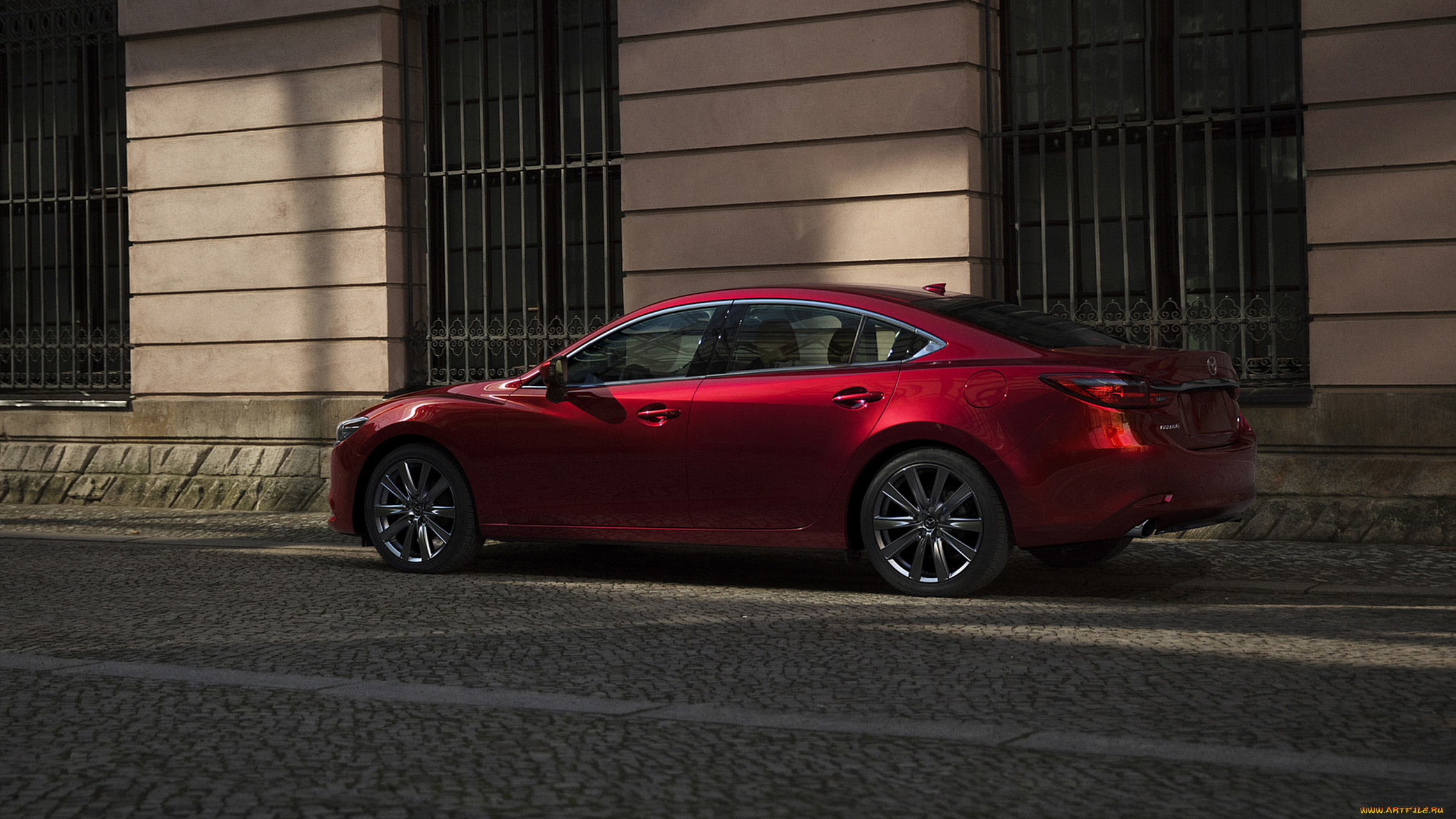 mazda, 6, 2018, автомобили, mazda, 6, вишнёвая, 2018